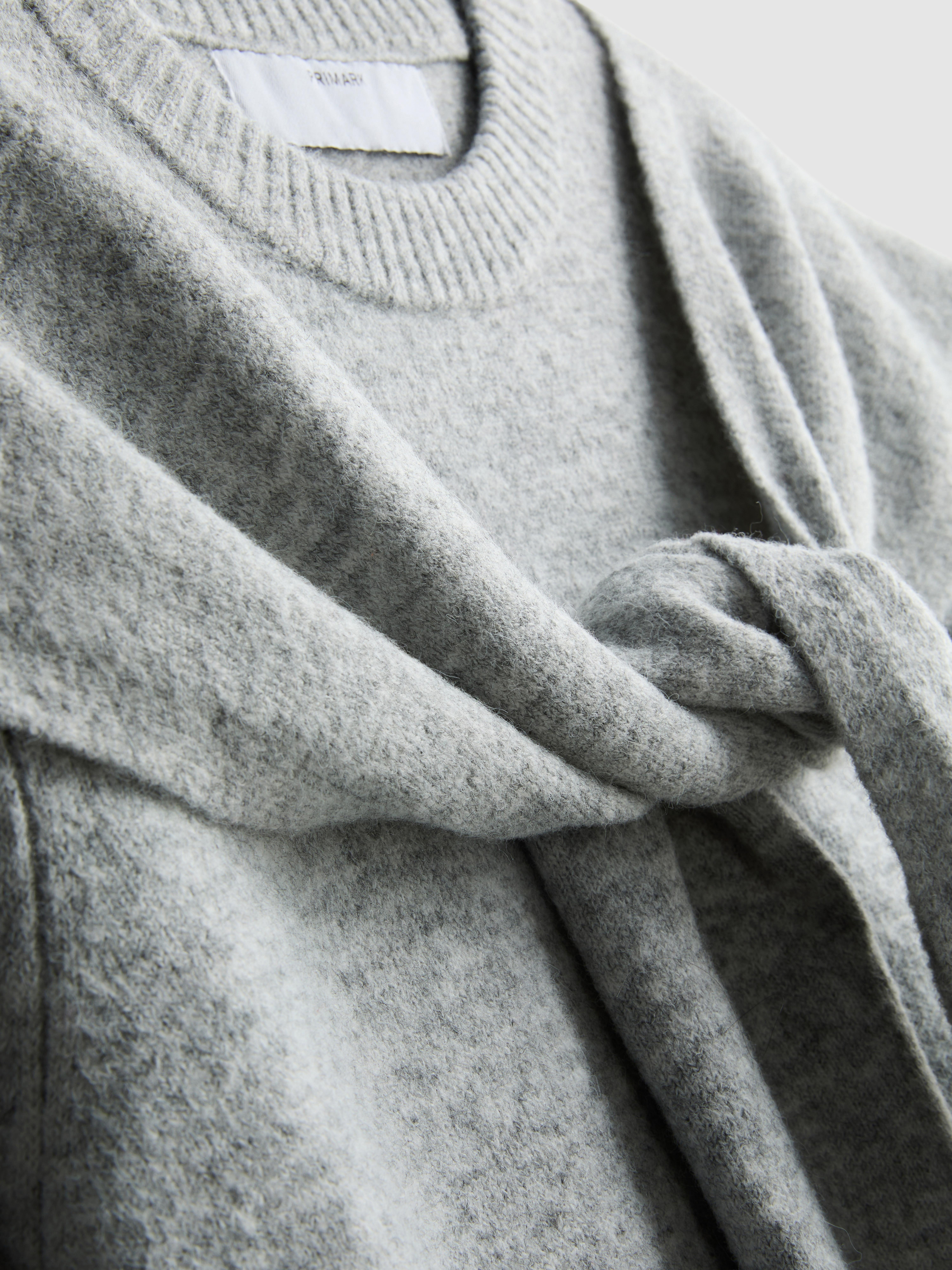 Knitted Tie Neck Tee