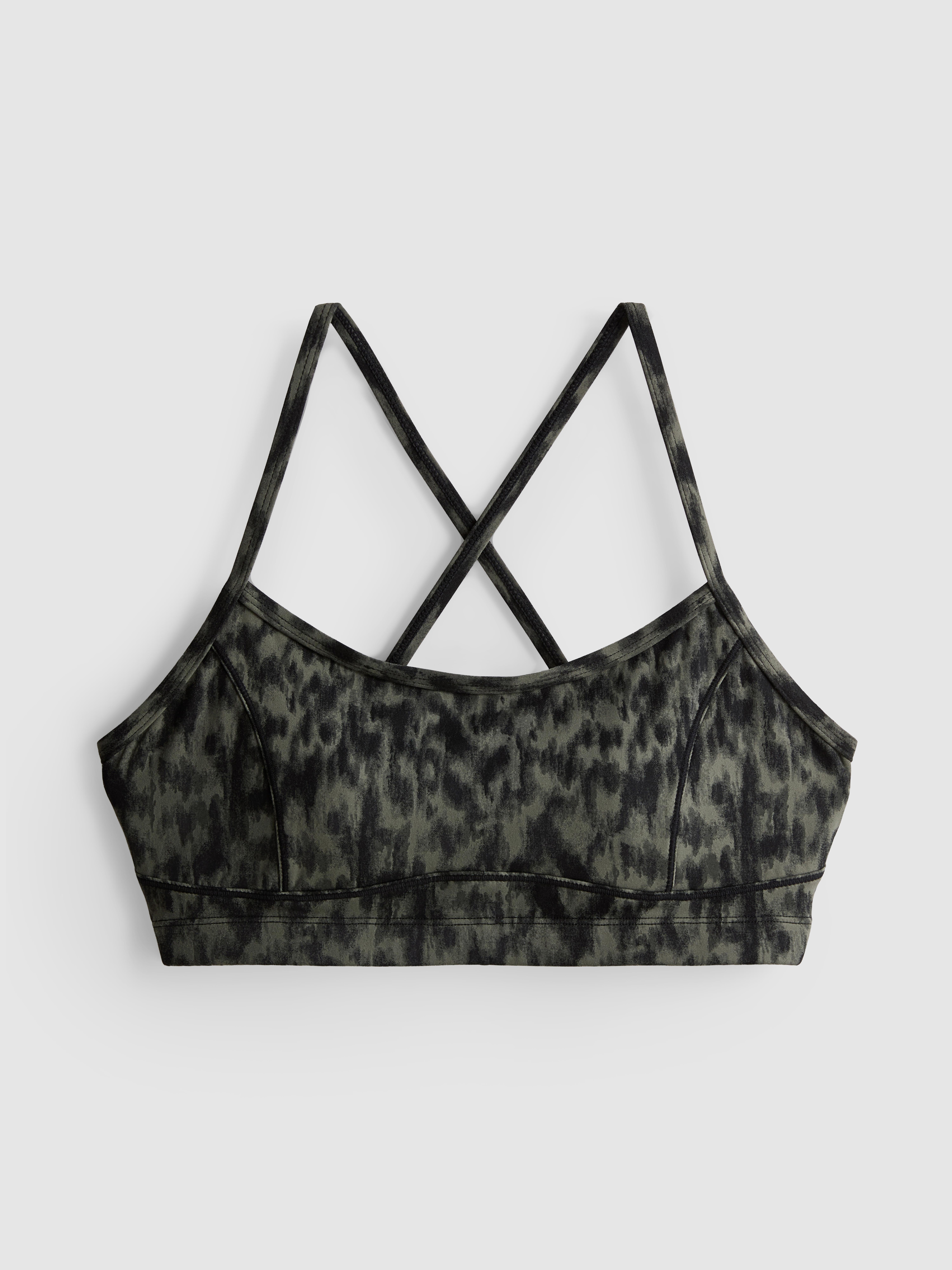 Leopard Print Racerback Active Crop Top