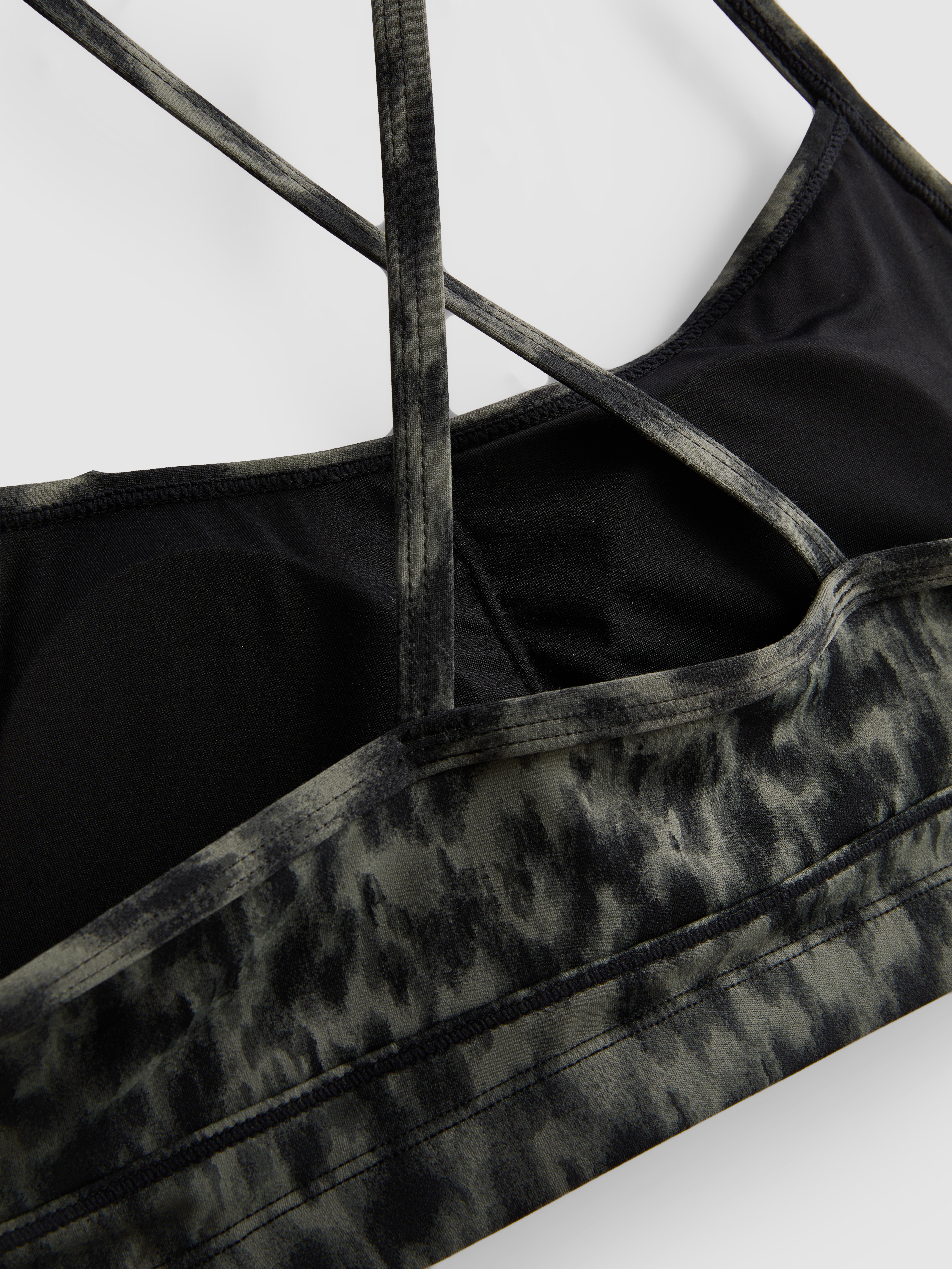 Leopard Print Racerback Active Crop Top