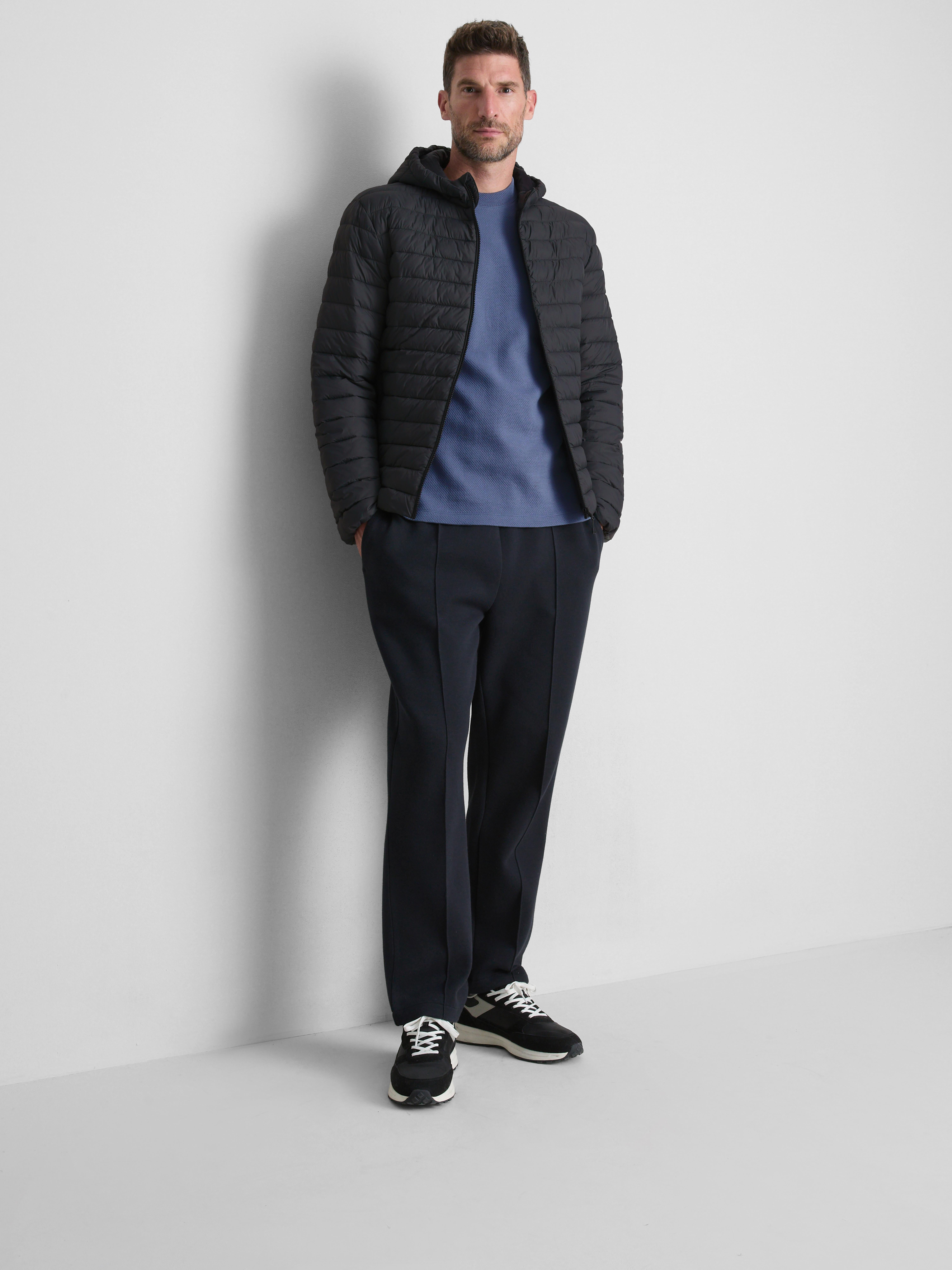 Chaqueta acolchada con capucha Gris