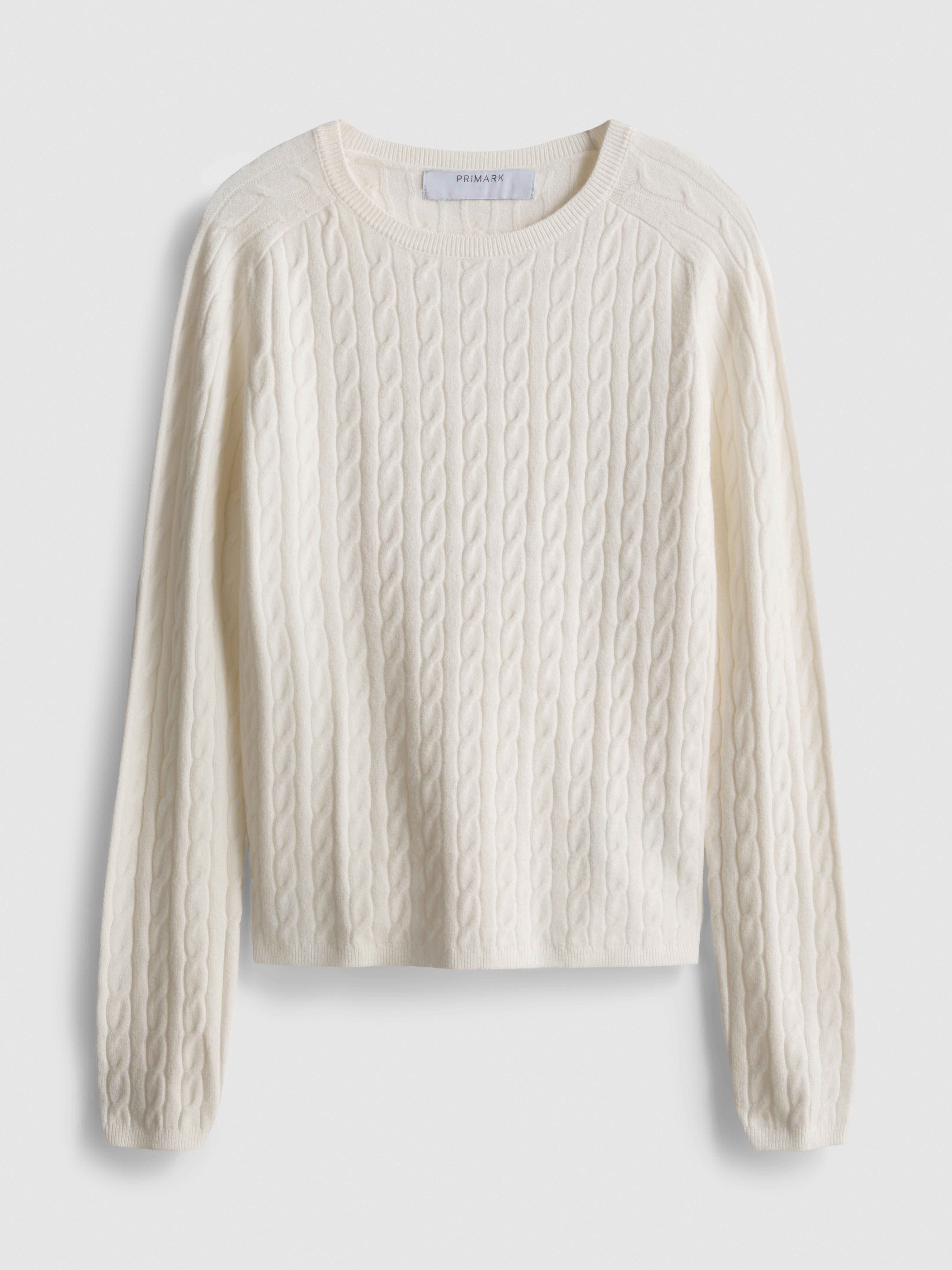 Cable Knit Crew Neck Sweater