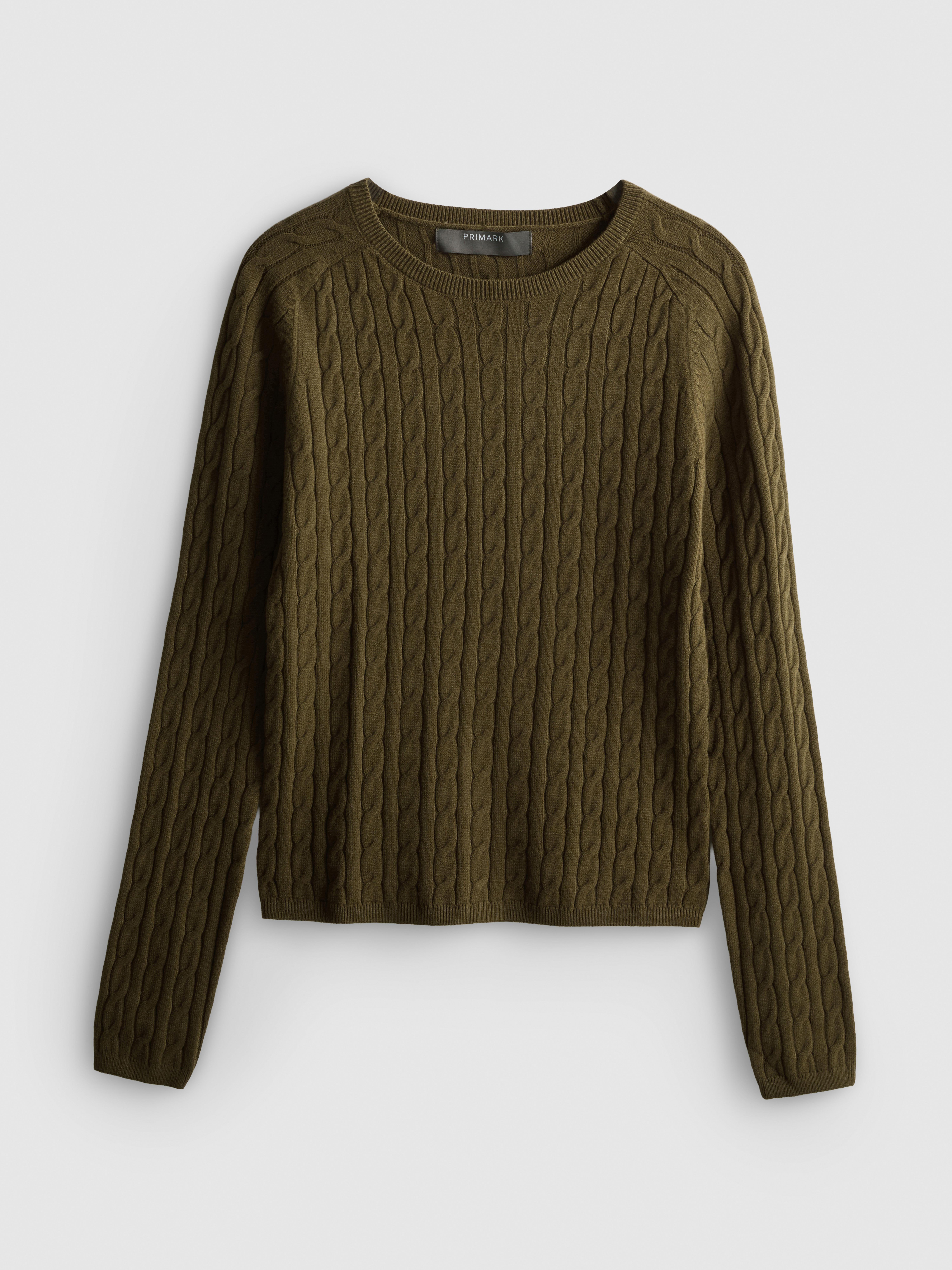 Cable Knit Crew Neck Sweater