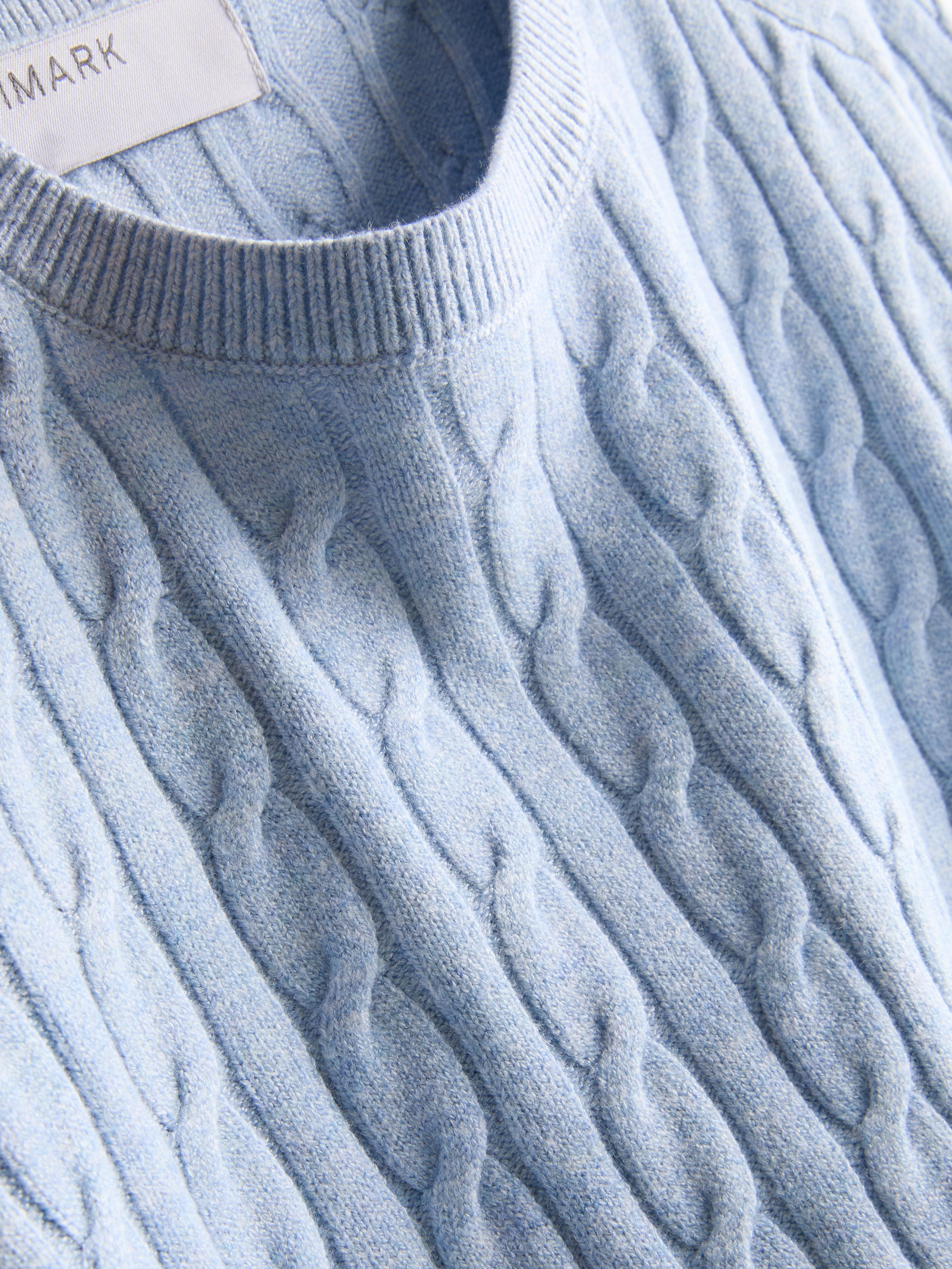 Cable Knit Crew Neck Sweater