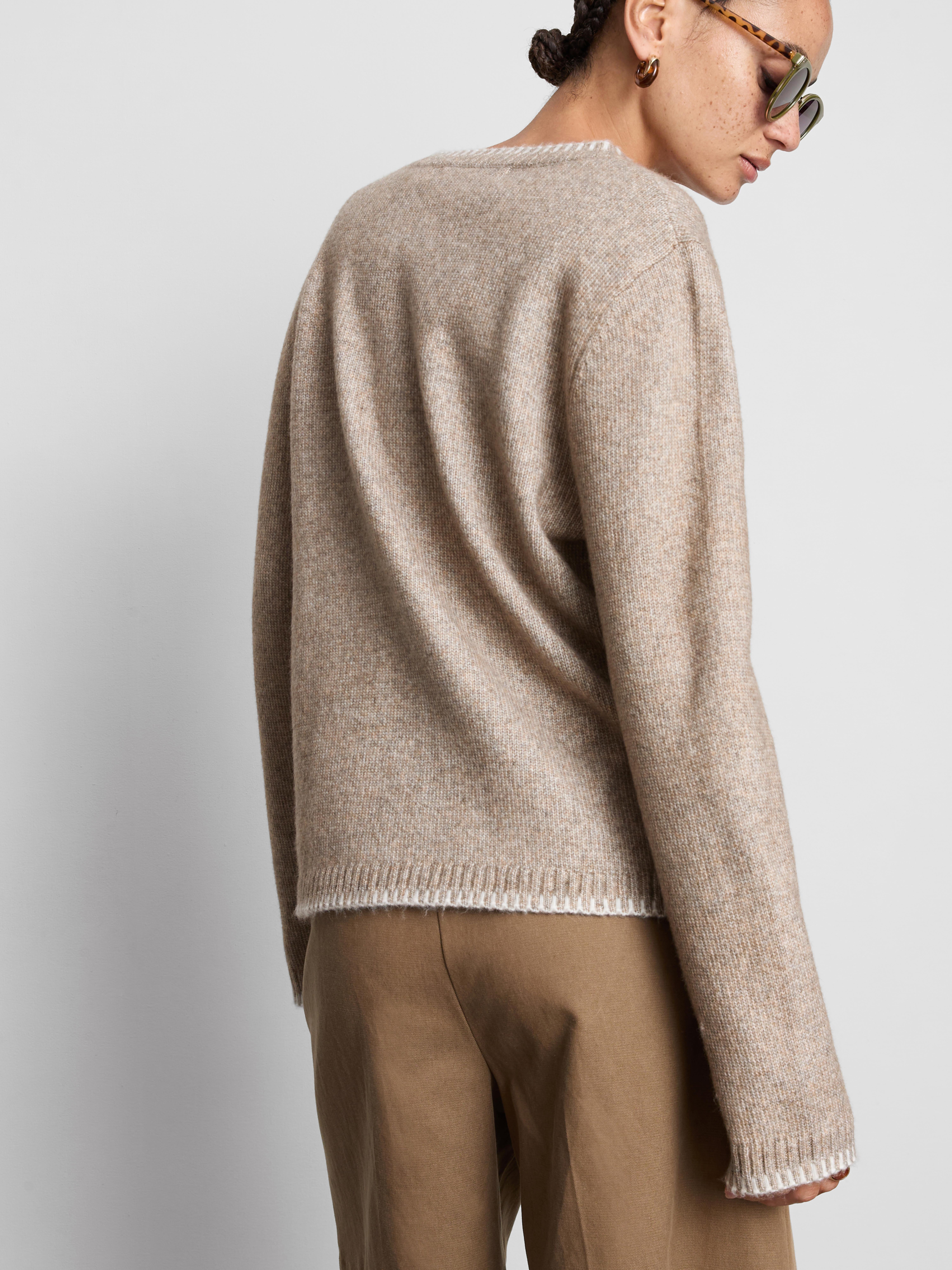Halo Stitch V-Neck Cardigan