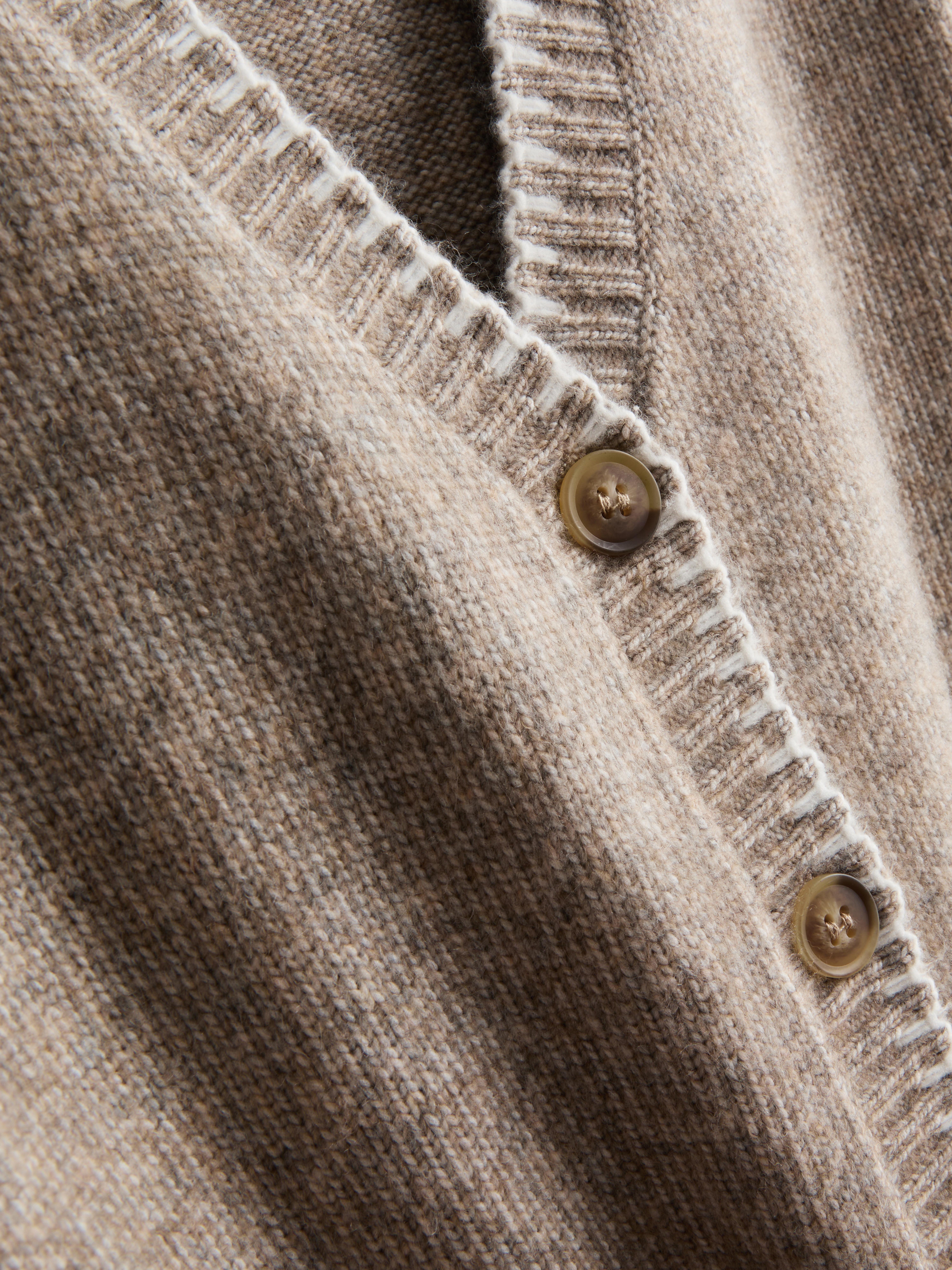Halo Stitch V-Neck Cardigan