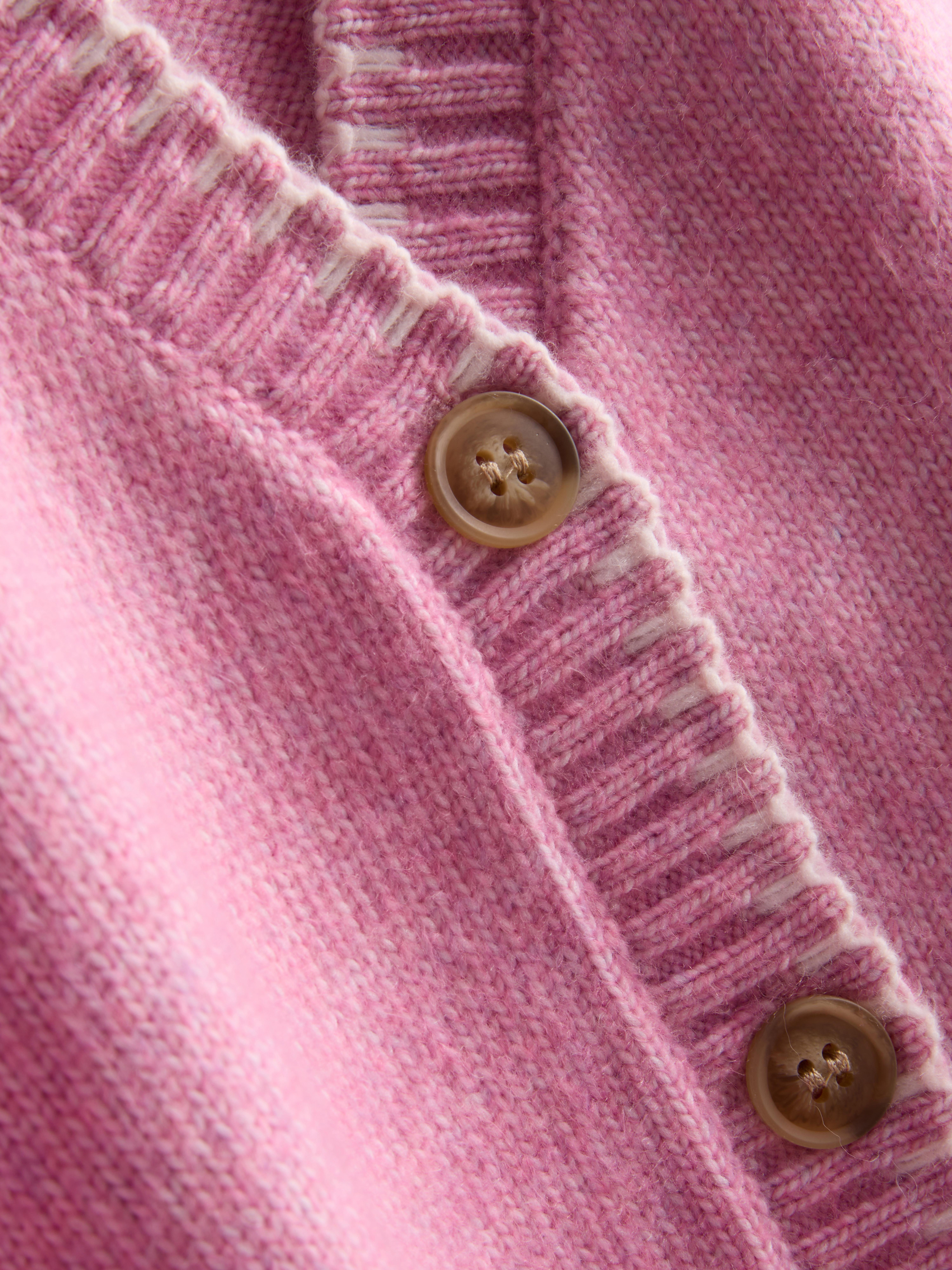 „Halo Stitch“ Cardigan mit V-Ausschnitt