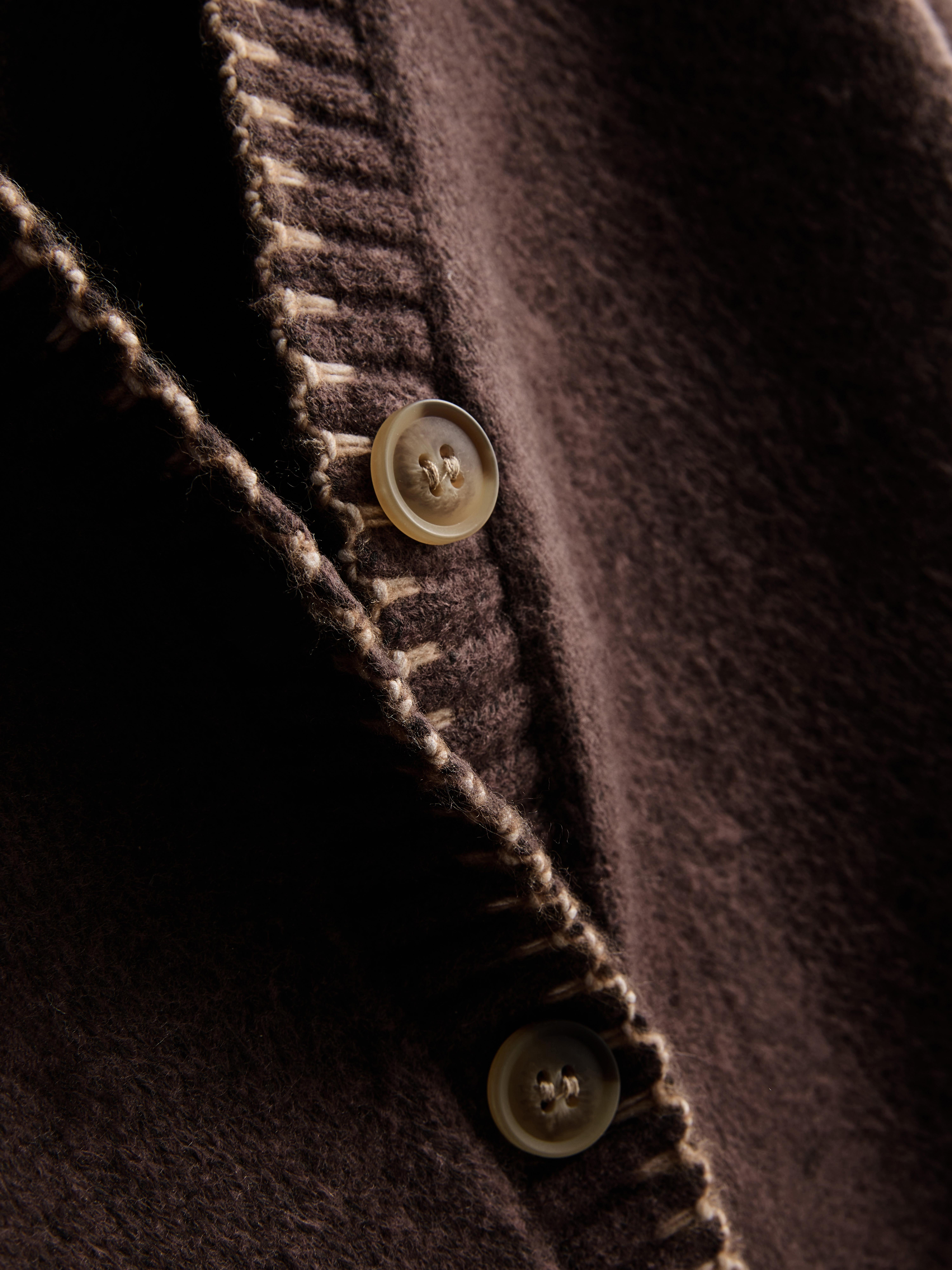 Halo Stitch V-Neck Cardigan