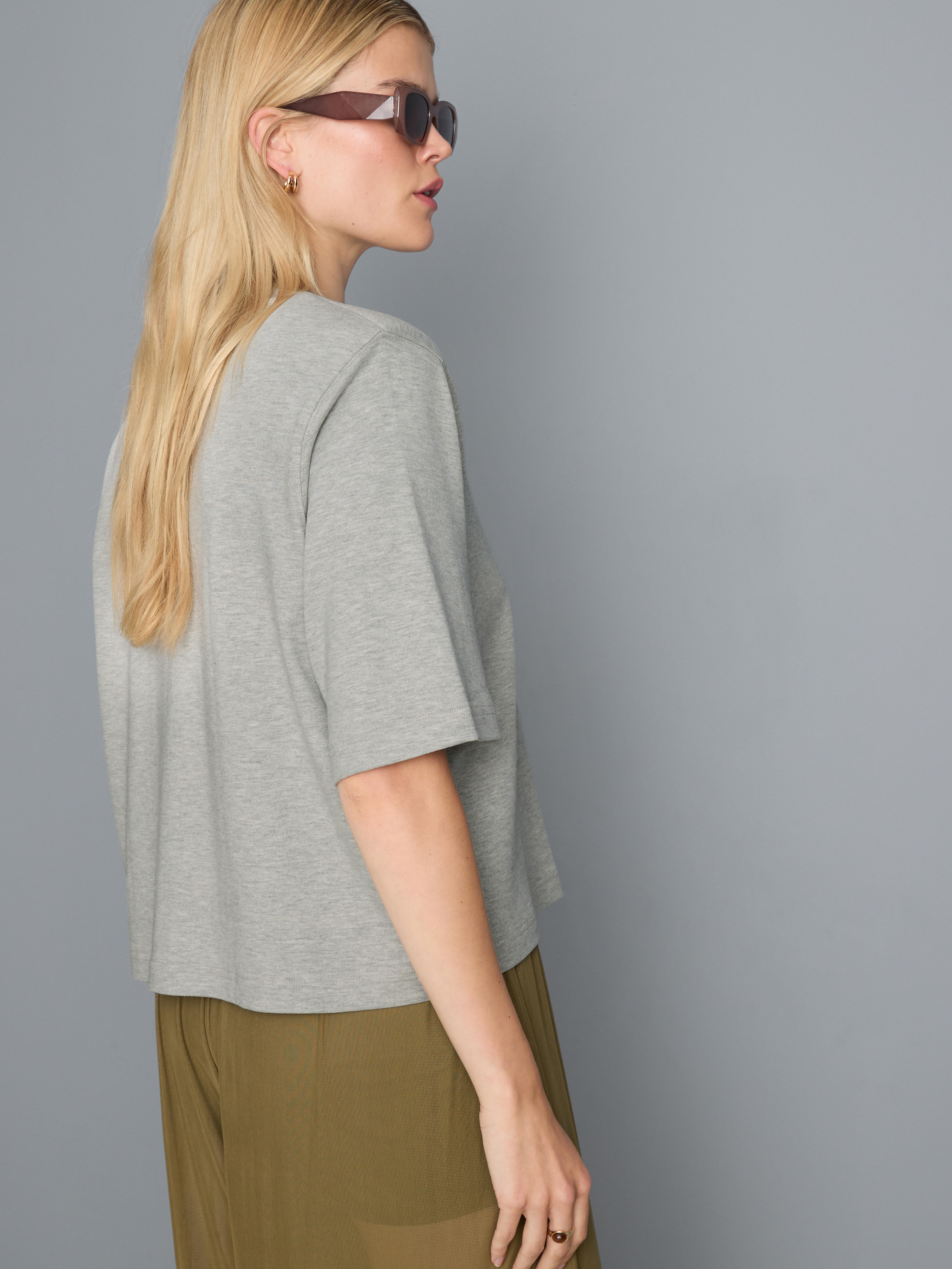 Pure Cotton Shoulder Pad Tee