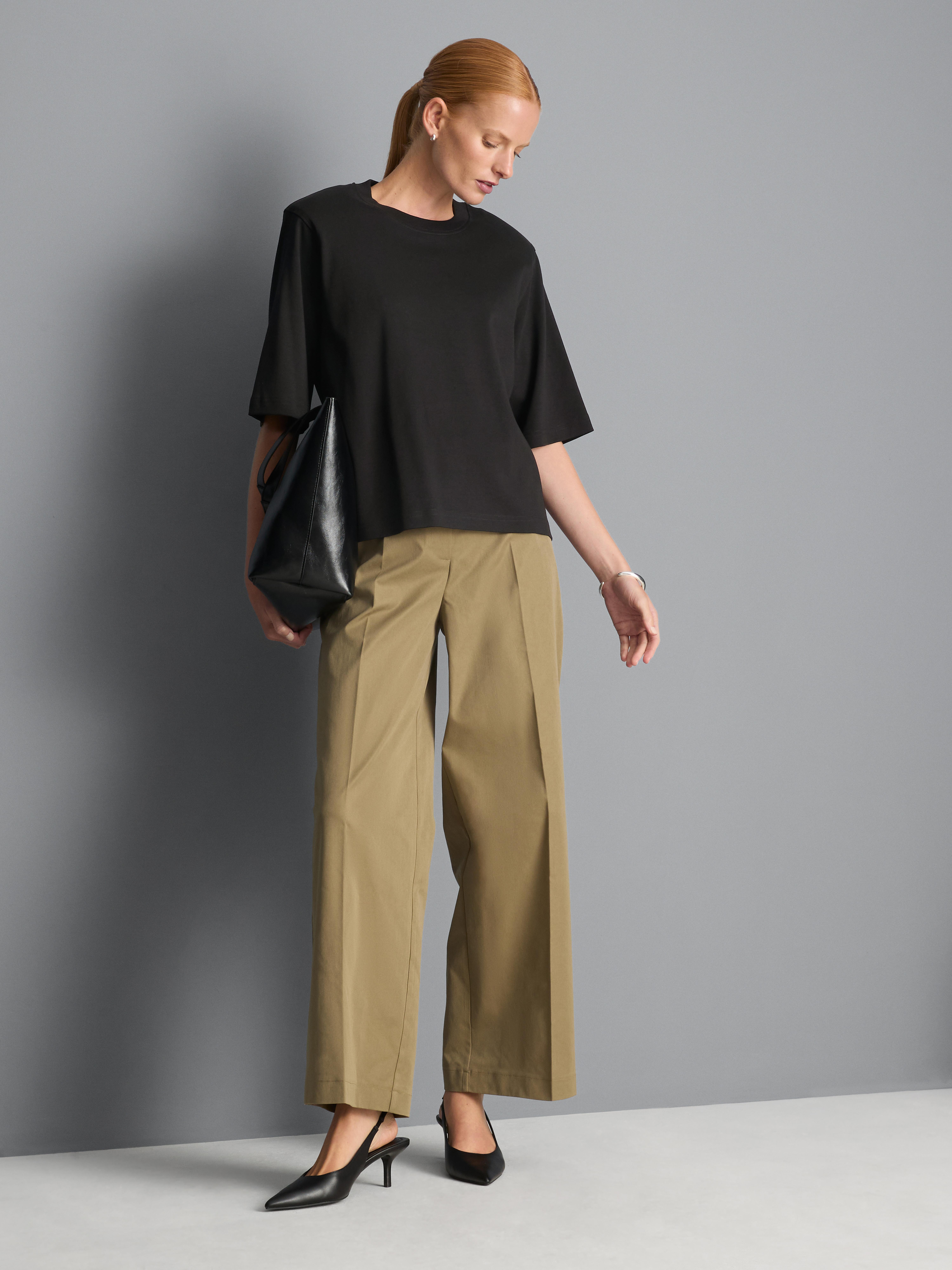 Pure Cotton Shoulder Pad Tee