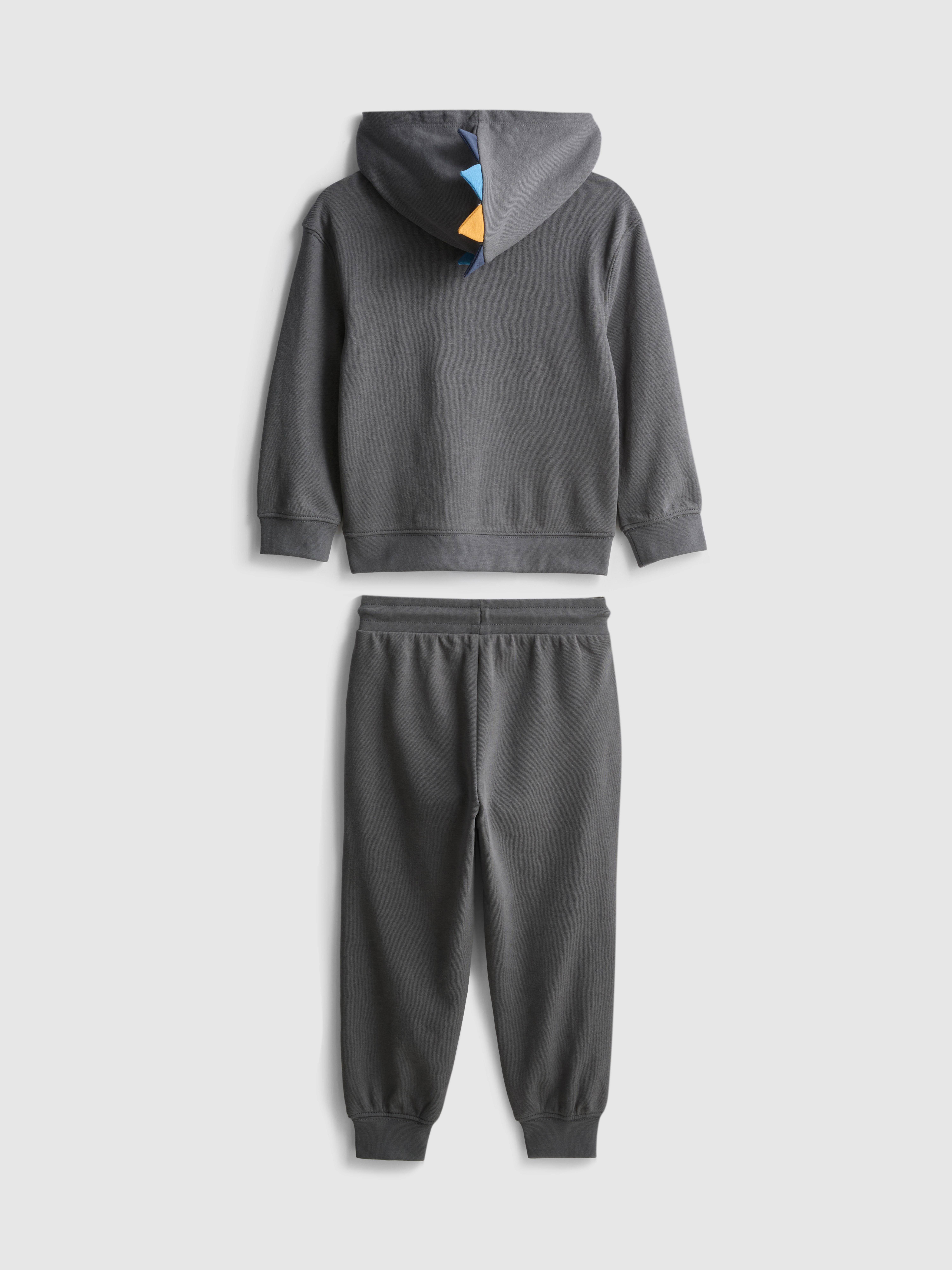 1-9yrs | Dinosaur Hoodie and Cuffed Joggers Set