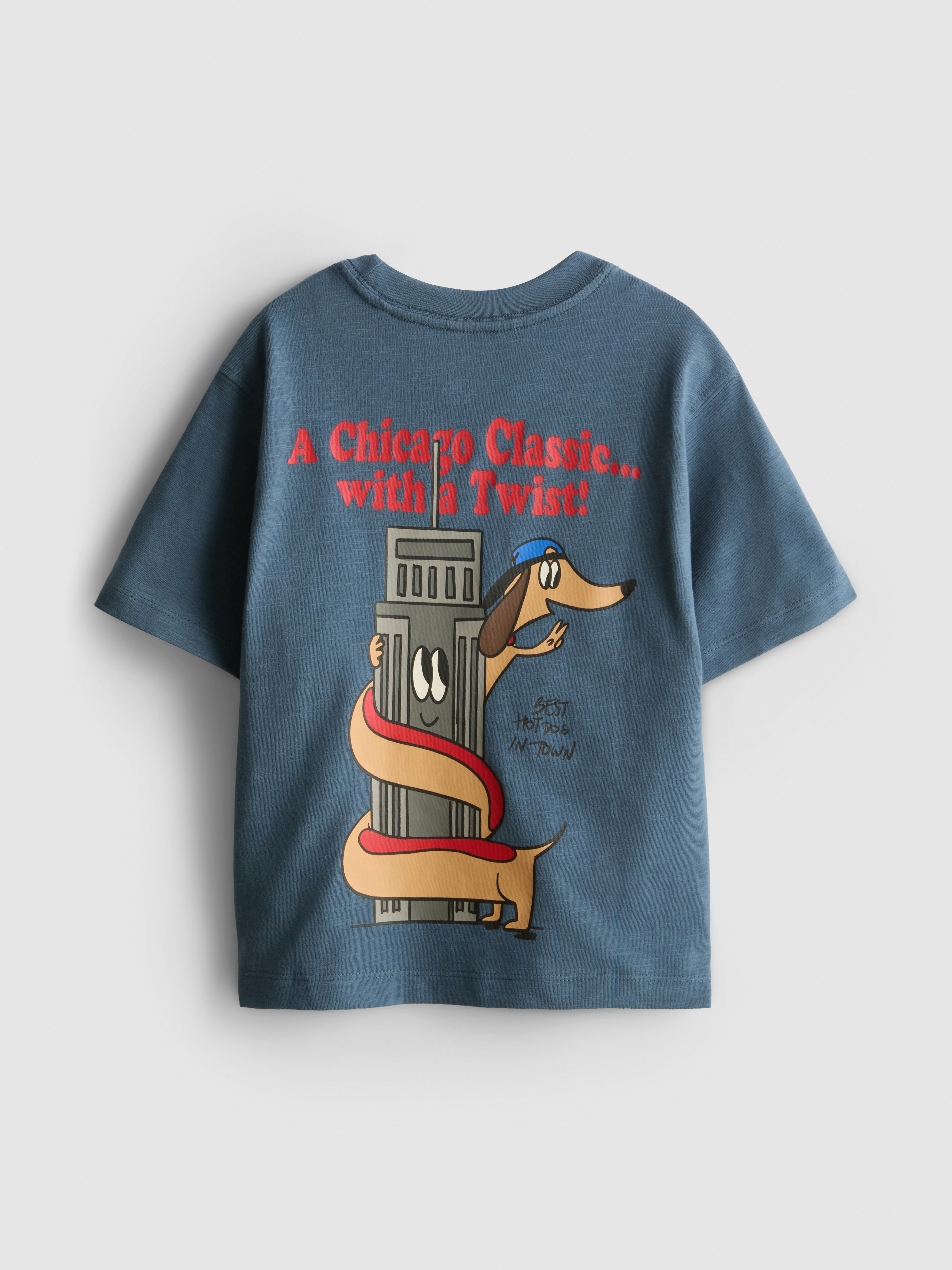 1-9yrs | Pure Cotton Hot Dog Graphic T-Shirt