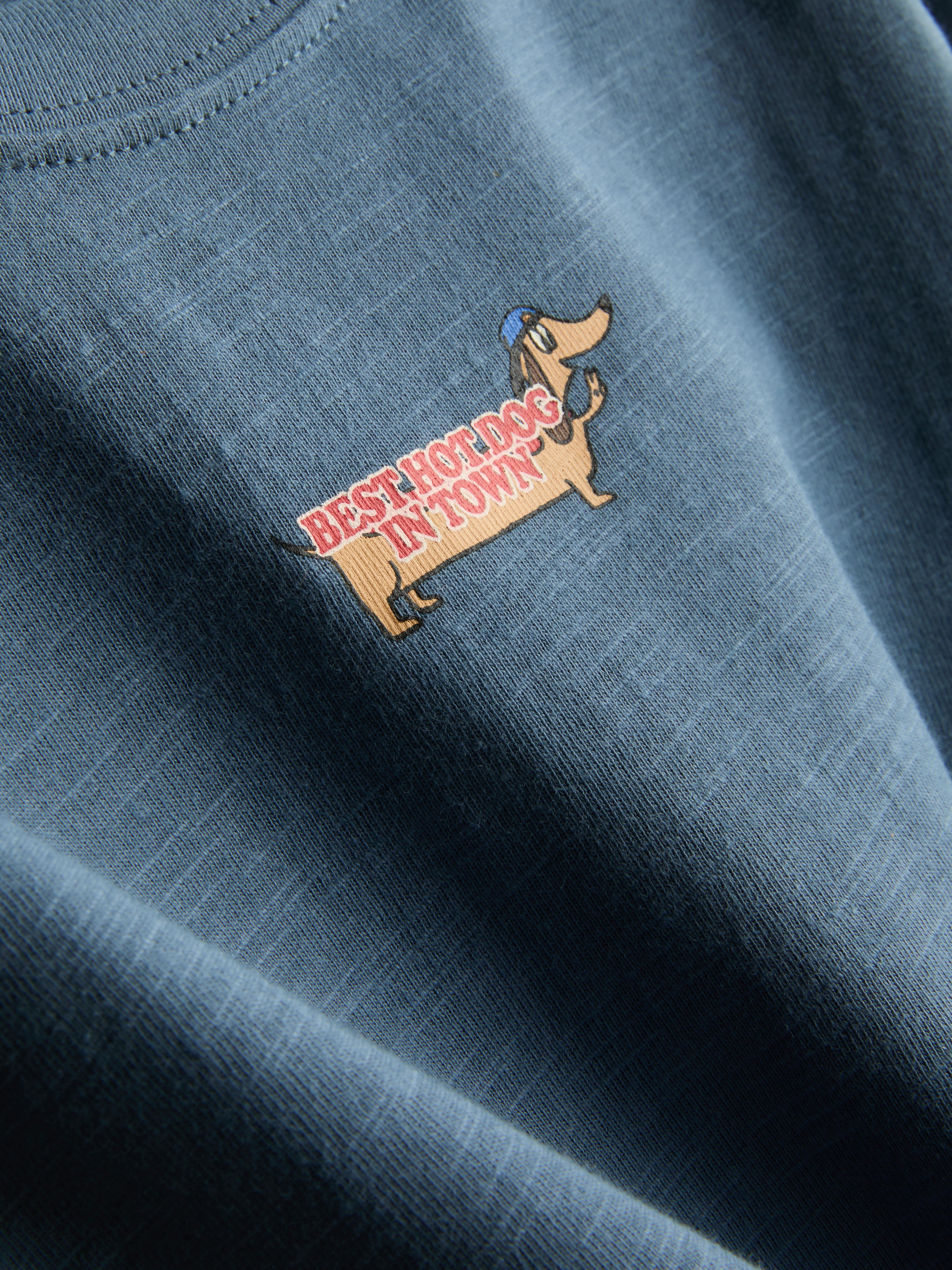 1-9yrs | Pure Cotton Hot Dog Graphic T-Shirt