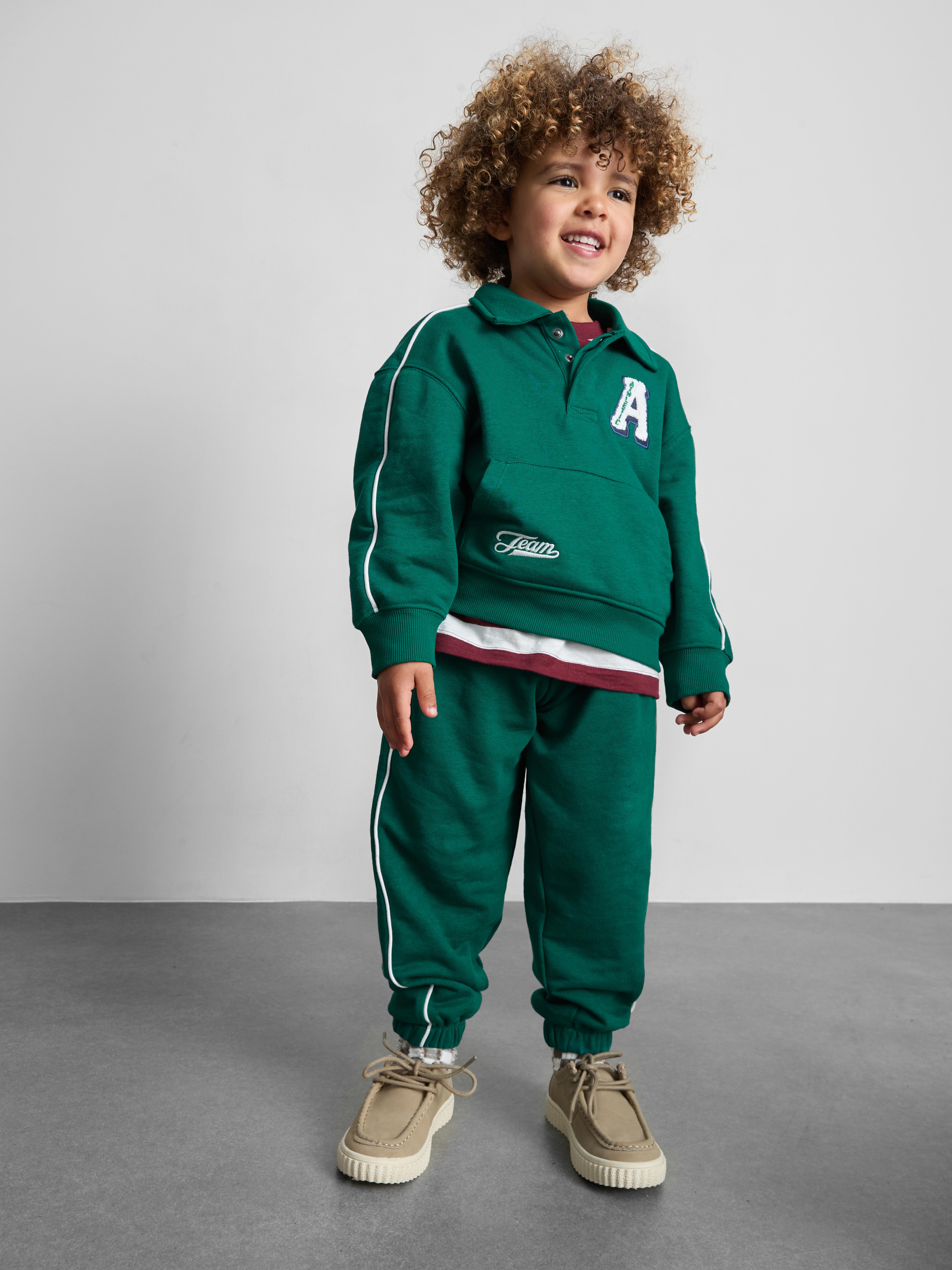 1-9 anni | Set felpa polo e pantaloni da tuta