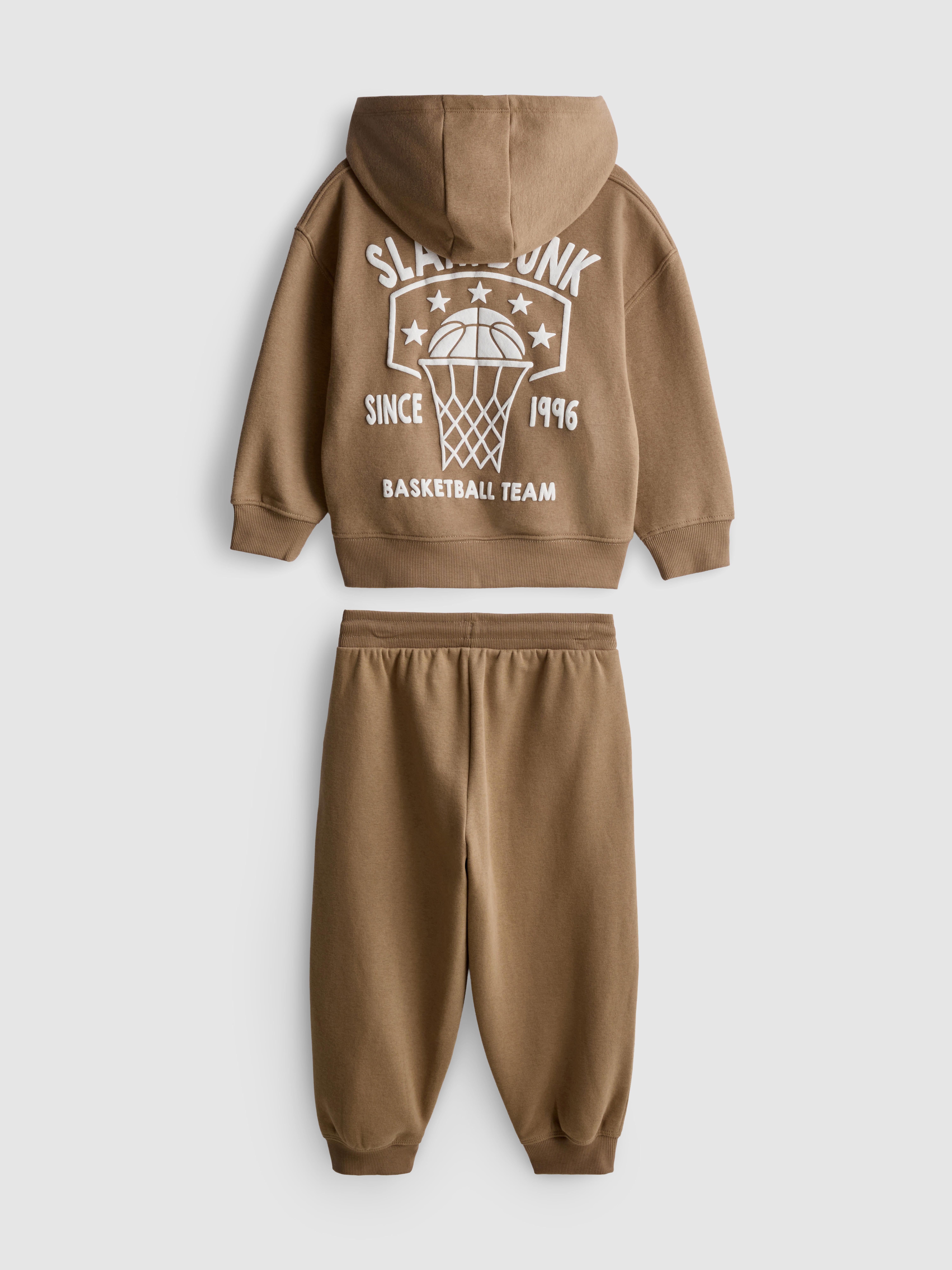 1-9yrs | Basketball Graphic Hoodie and Joggers Set