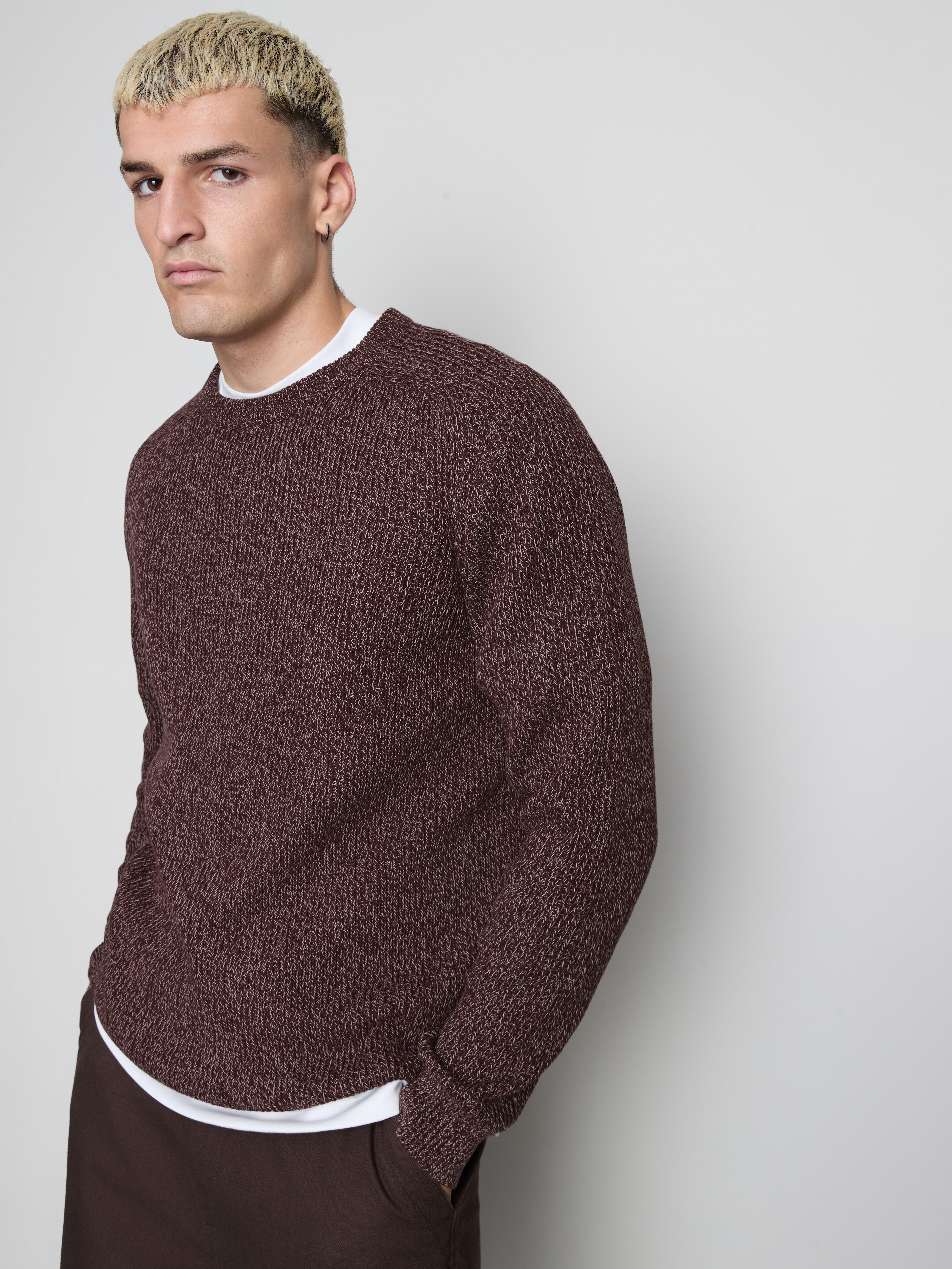 Cotton Rich Crew Neck Sweater