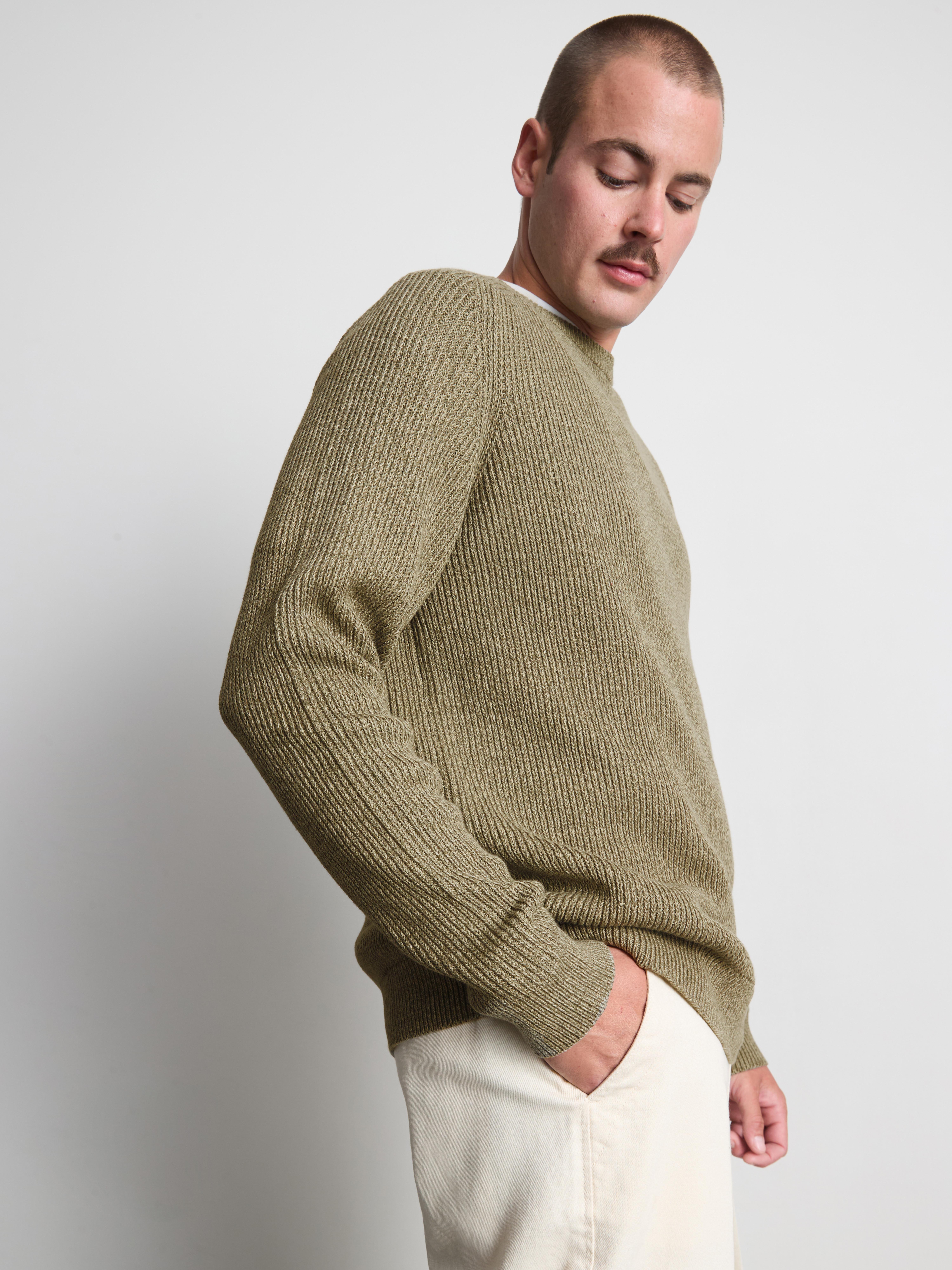 Cotton Rich Crew Neck Sweater