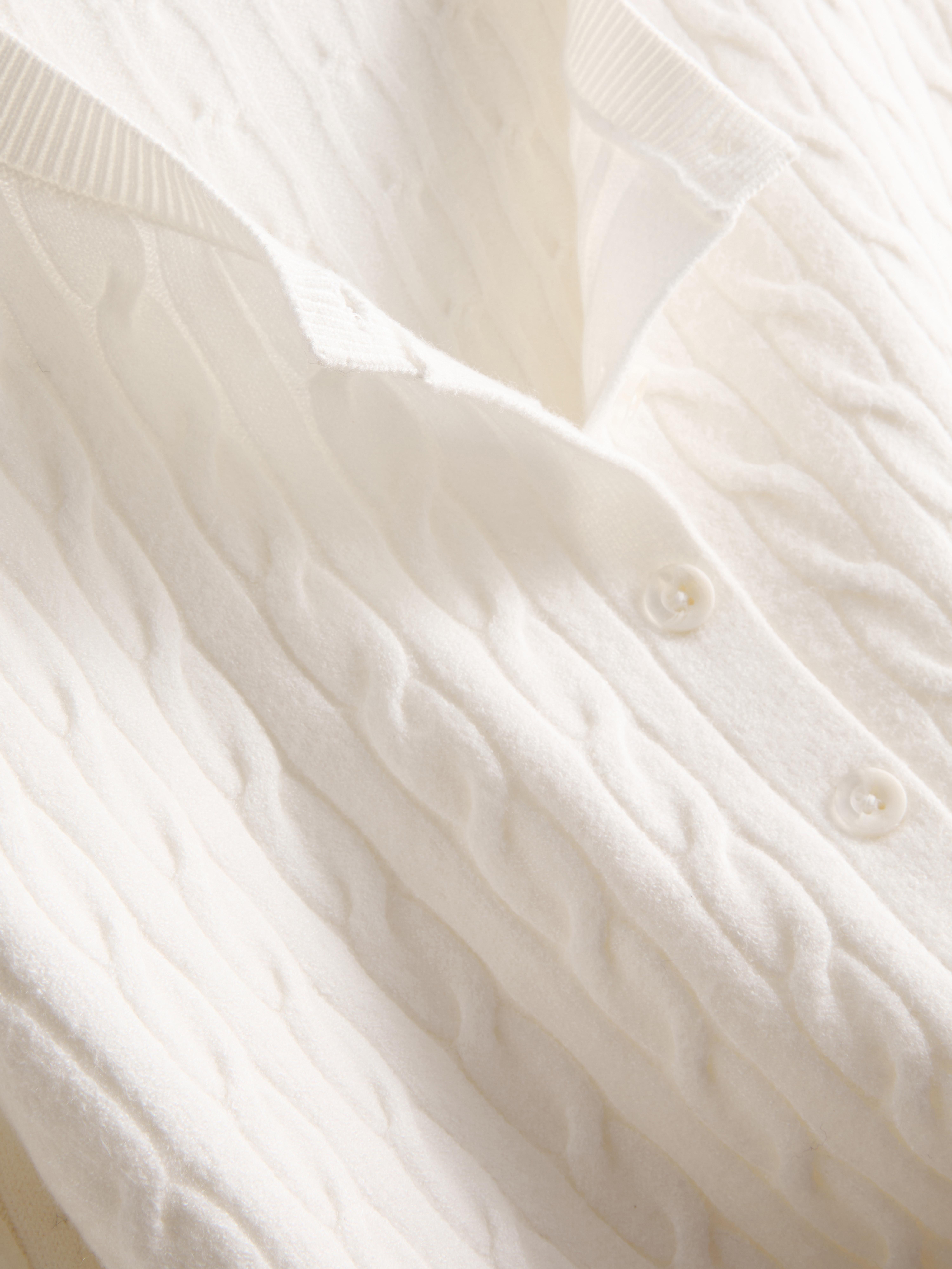 Gilet en maille torsadée