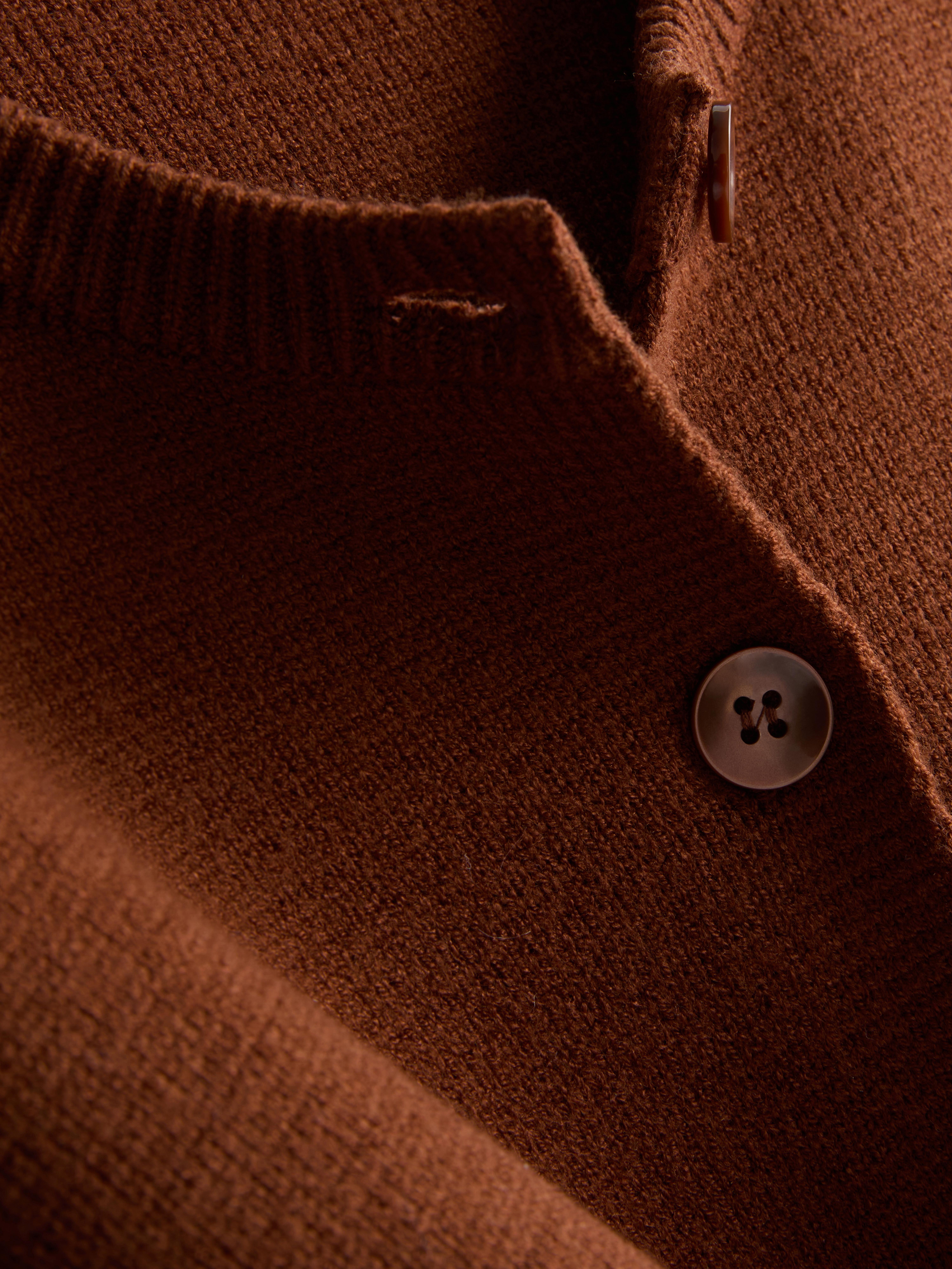 Women's Dark Orange Sculpted Roundneck Cardigan | Primark