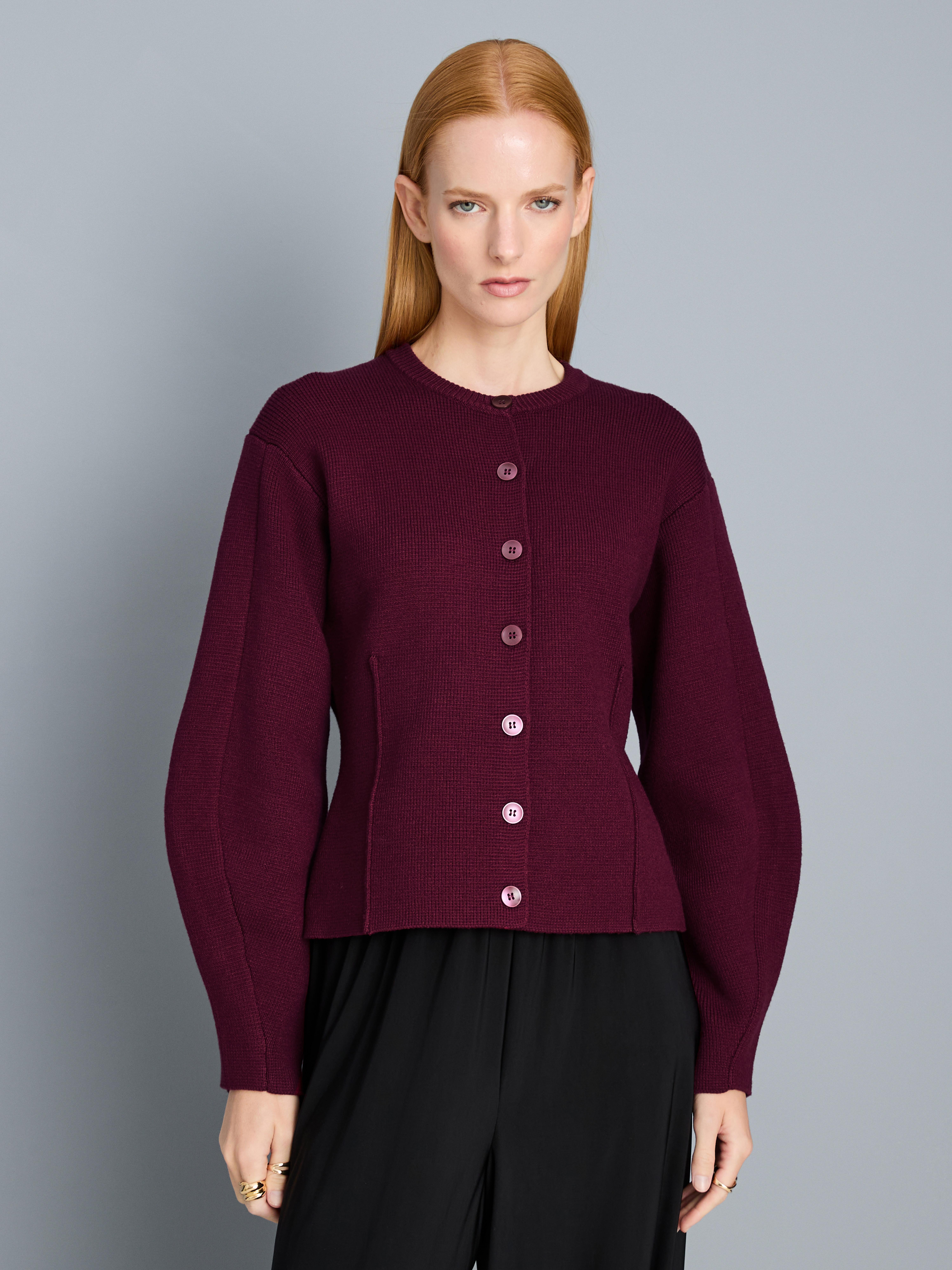 Sculpted Roundneck Cardigan