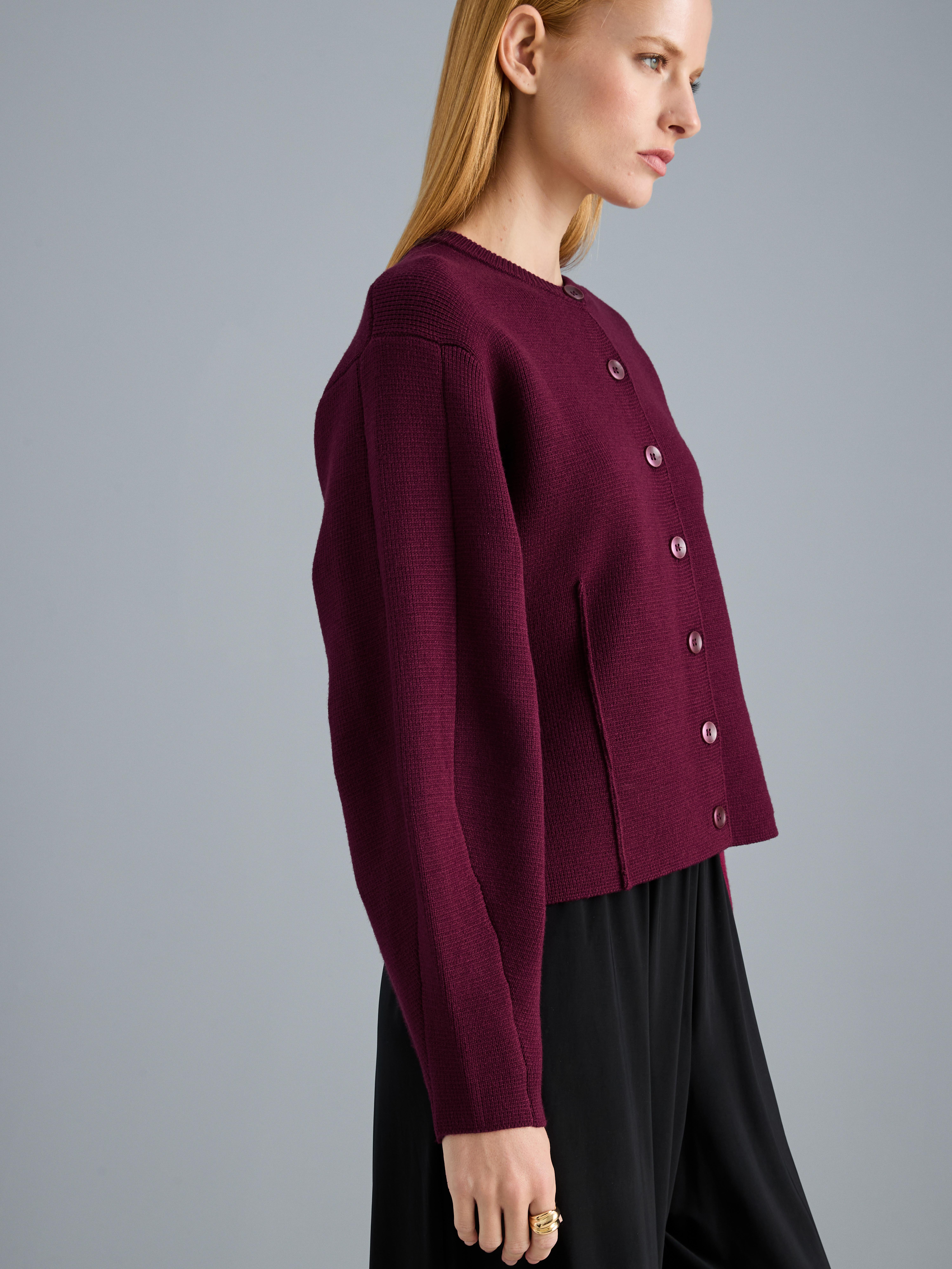 Sculpted Roundneck Cardigan
