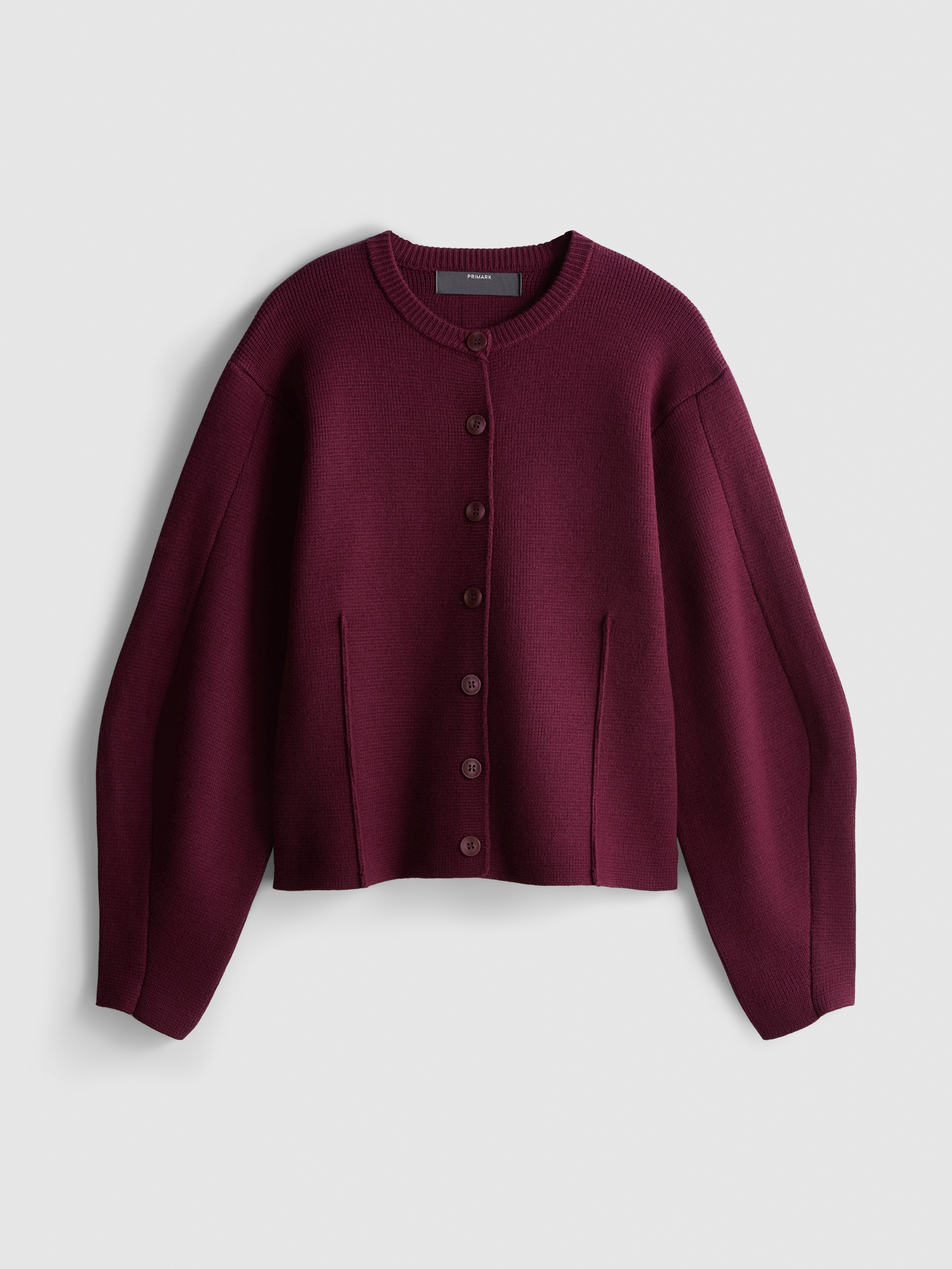 Sculpted Roundneck Cardigan