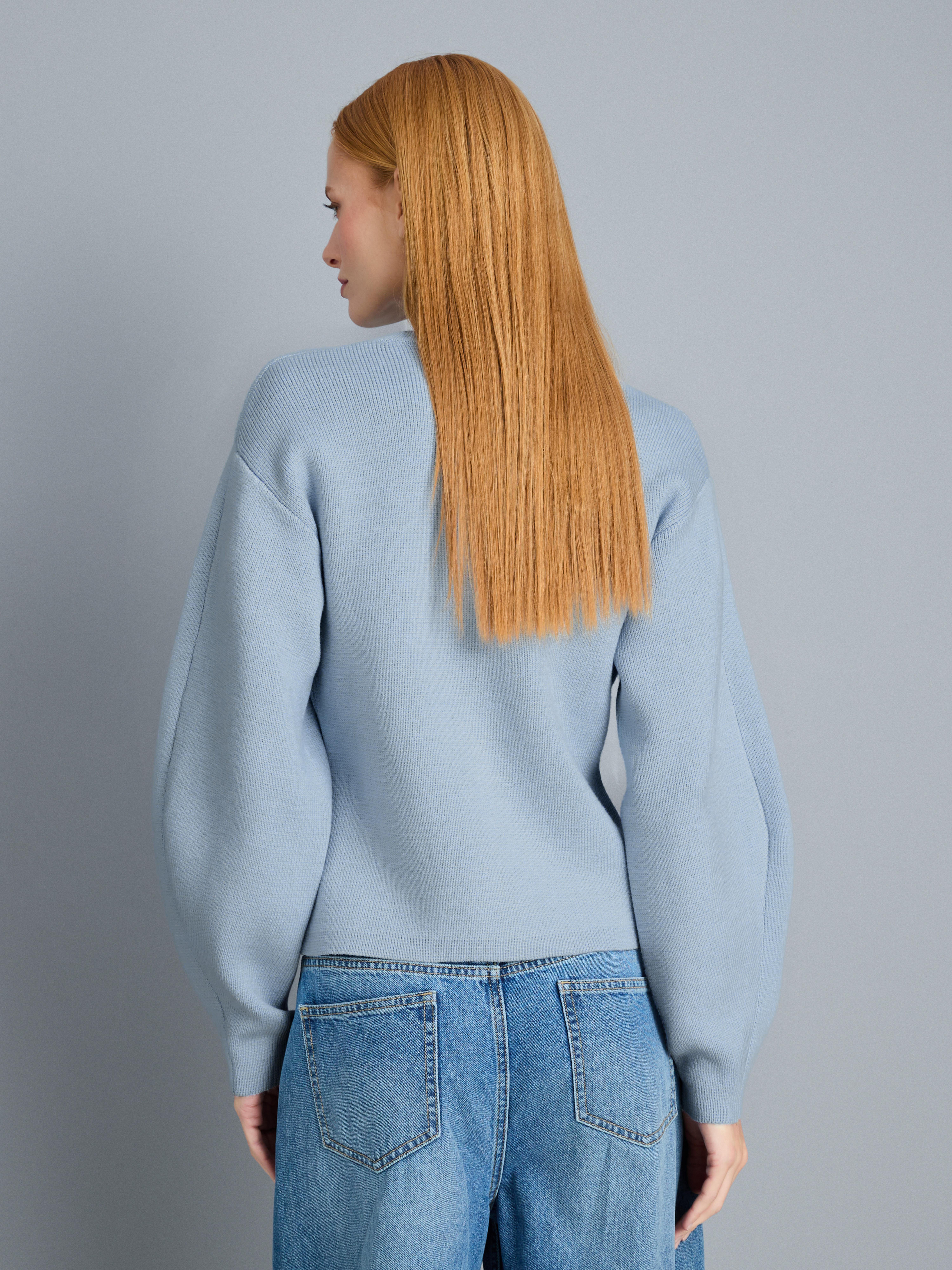 Sculpted Roundneck Cardigan