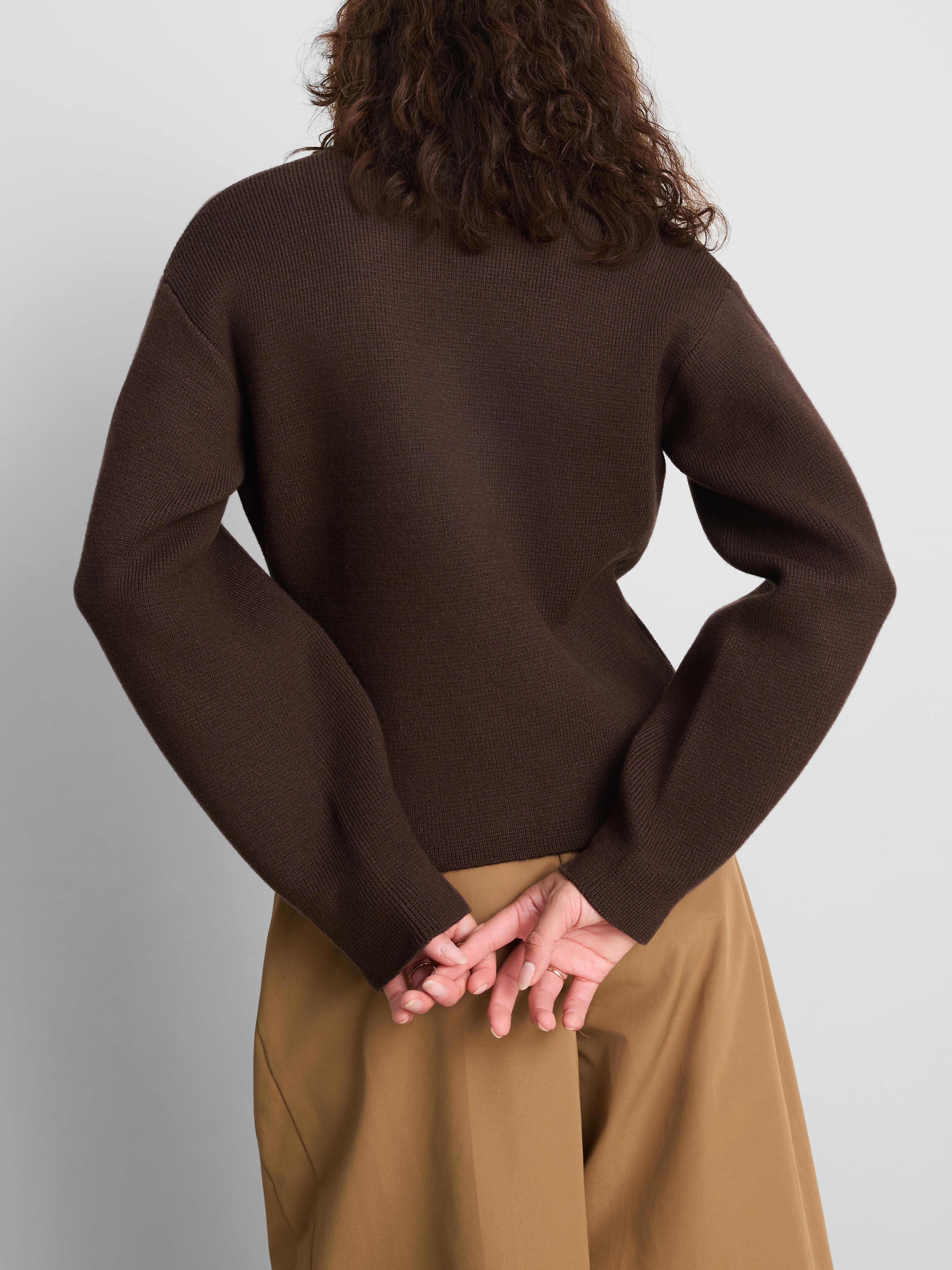 Sculpted Roundneck Cardigan