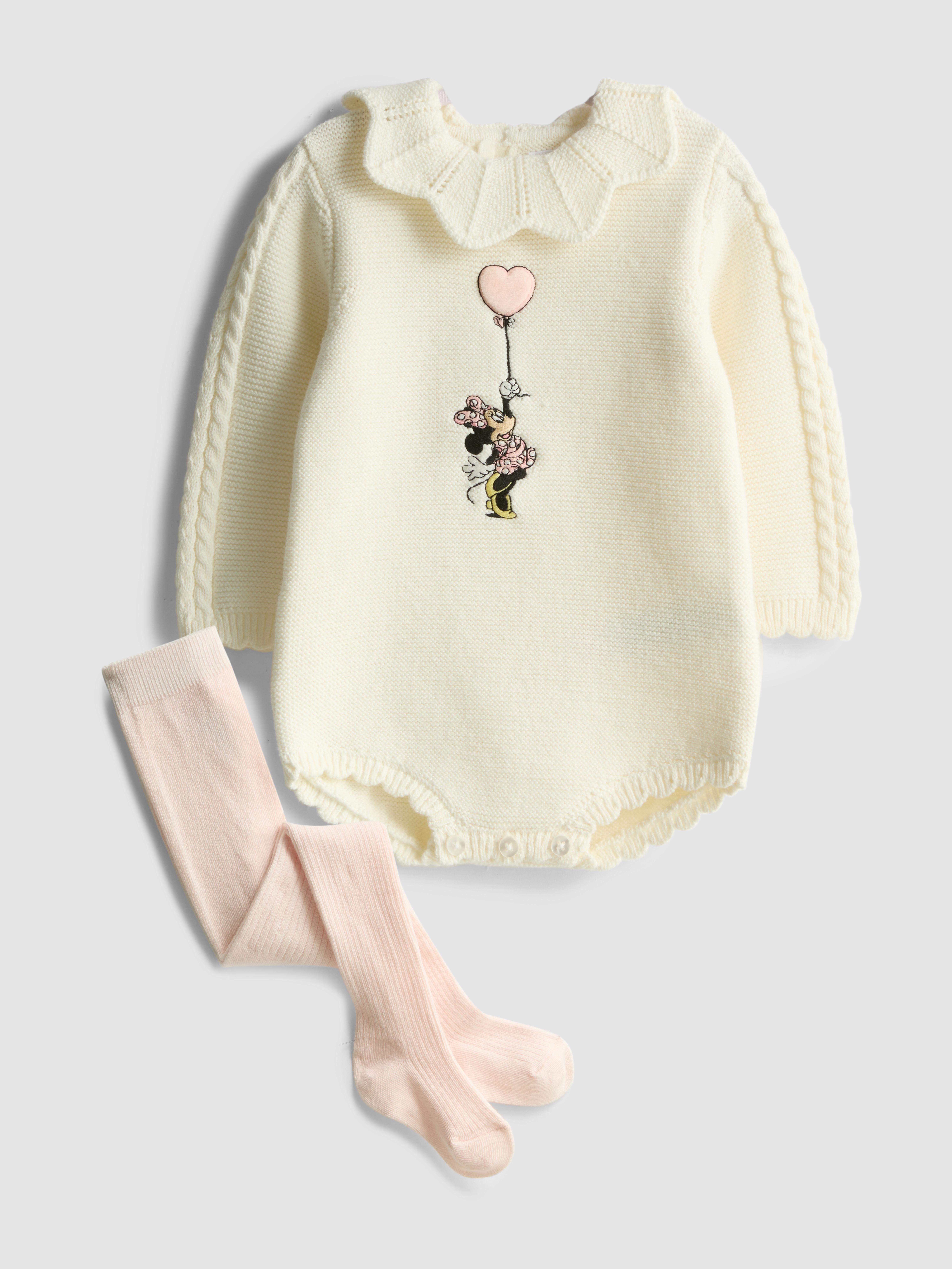0-18mths | Disney's Minnie Mouse Cotton Blend Romper Set