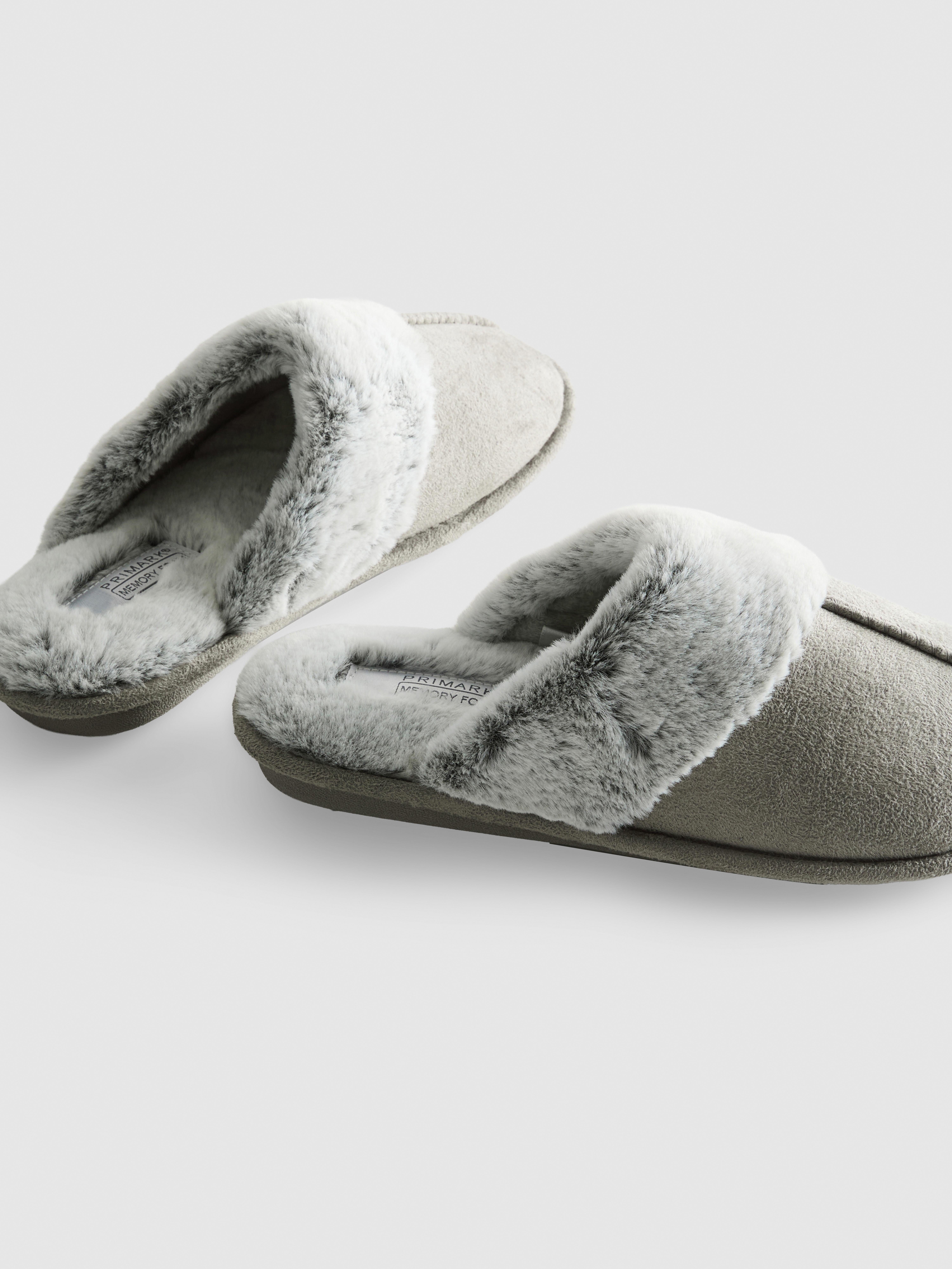 Faux Suede Mule Slippers