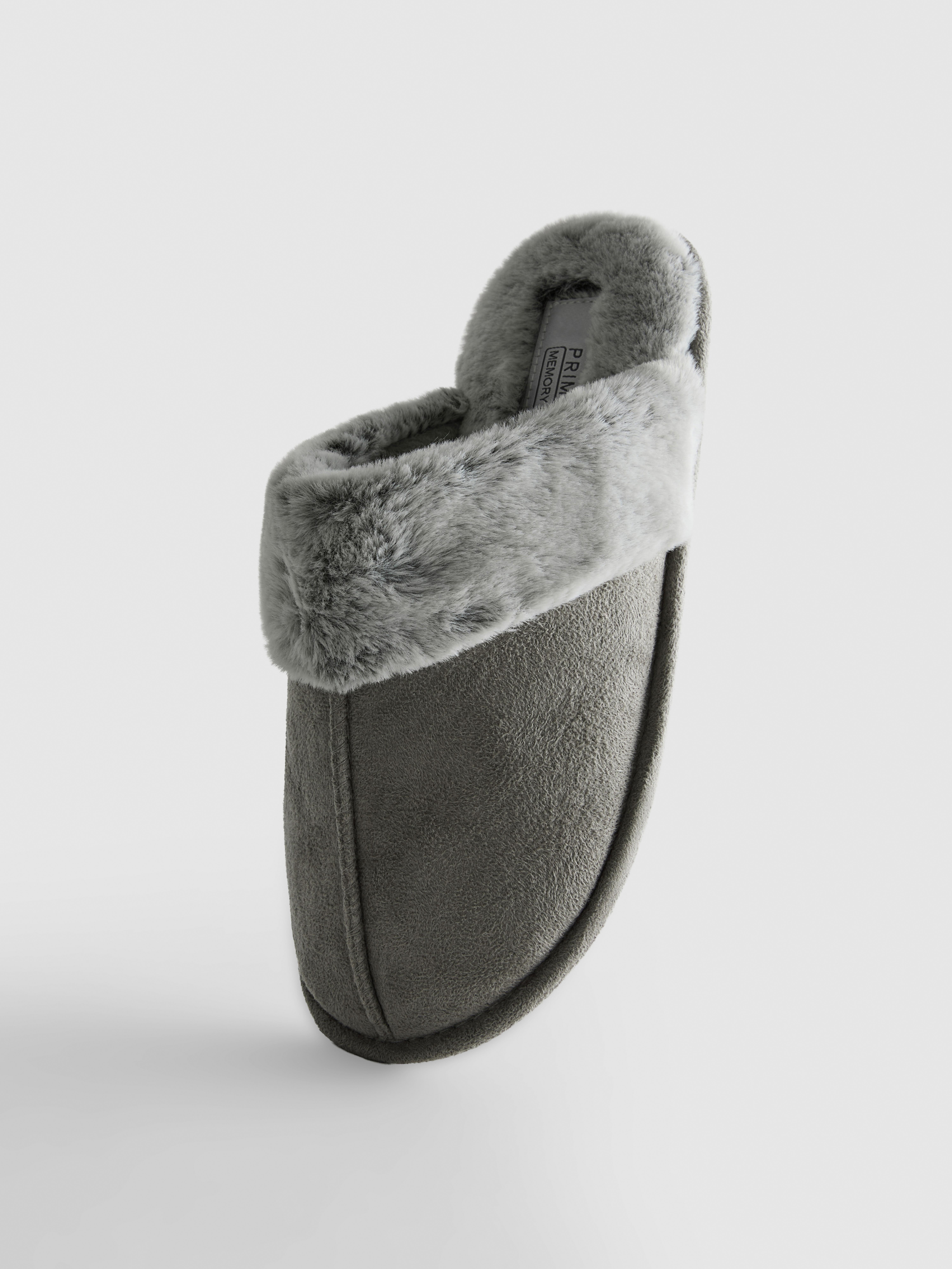 Faux Suede Mule Slippers