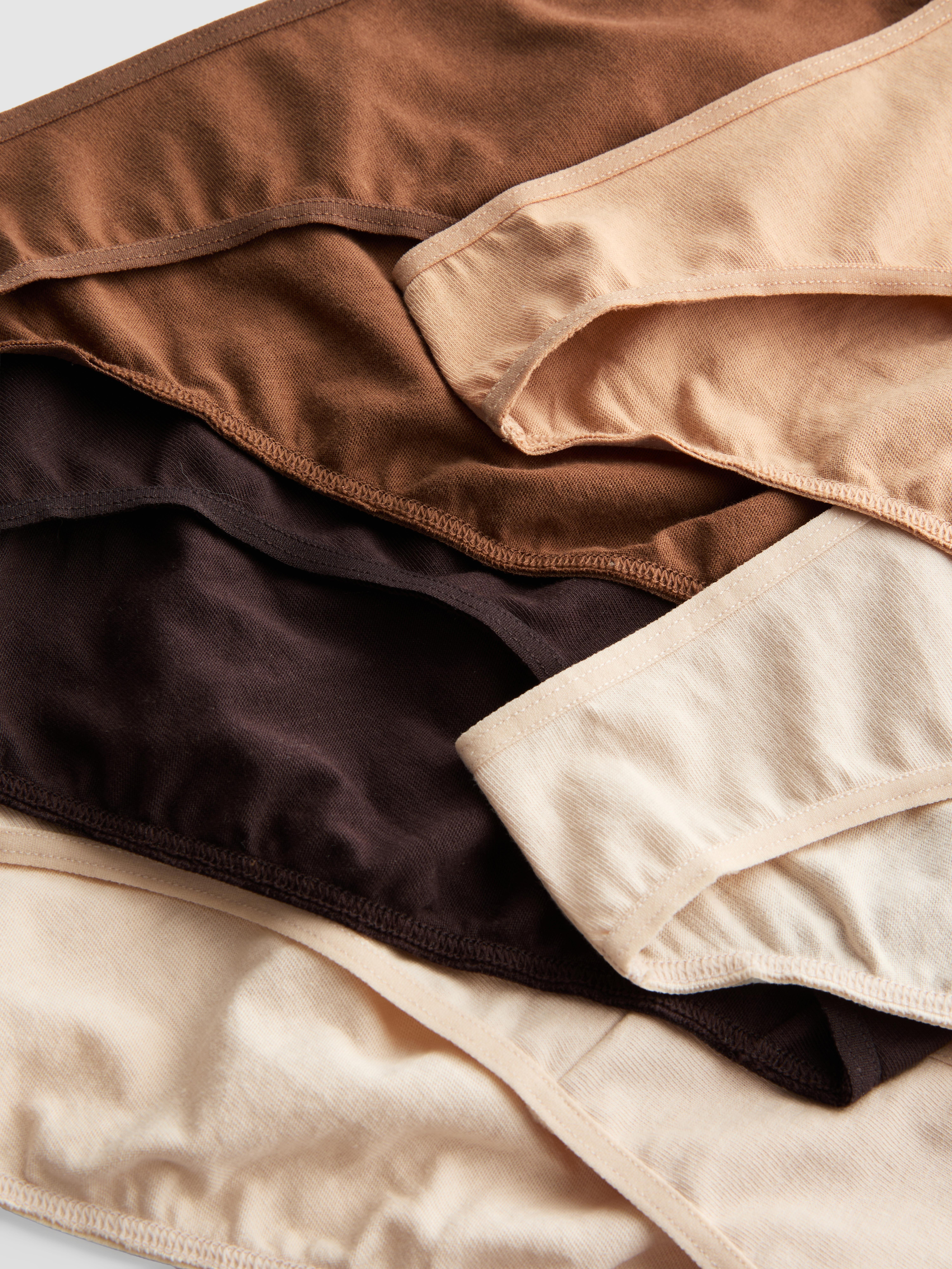 5pk Pure Cotton Skin Tone Mini Briefs