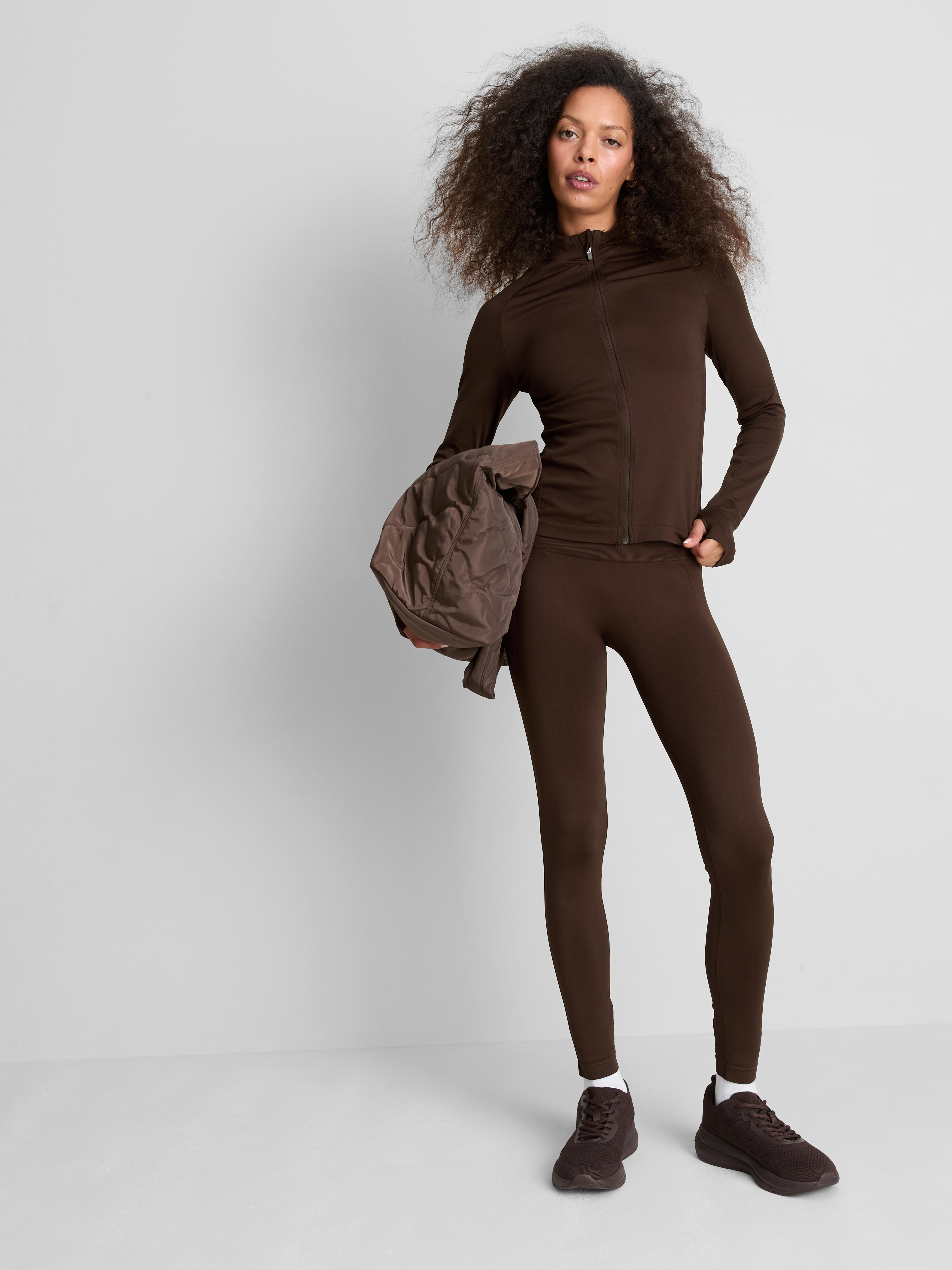 Seamless Zip Through Active Jacket
