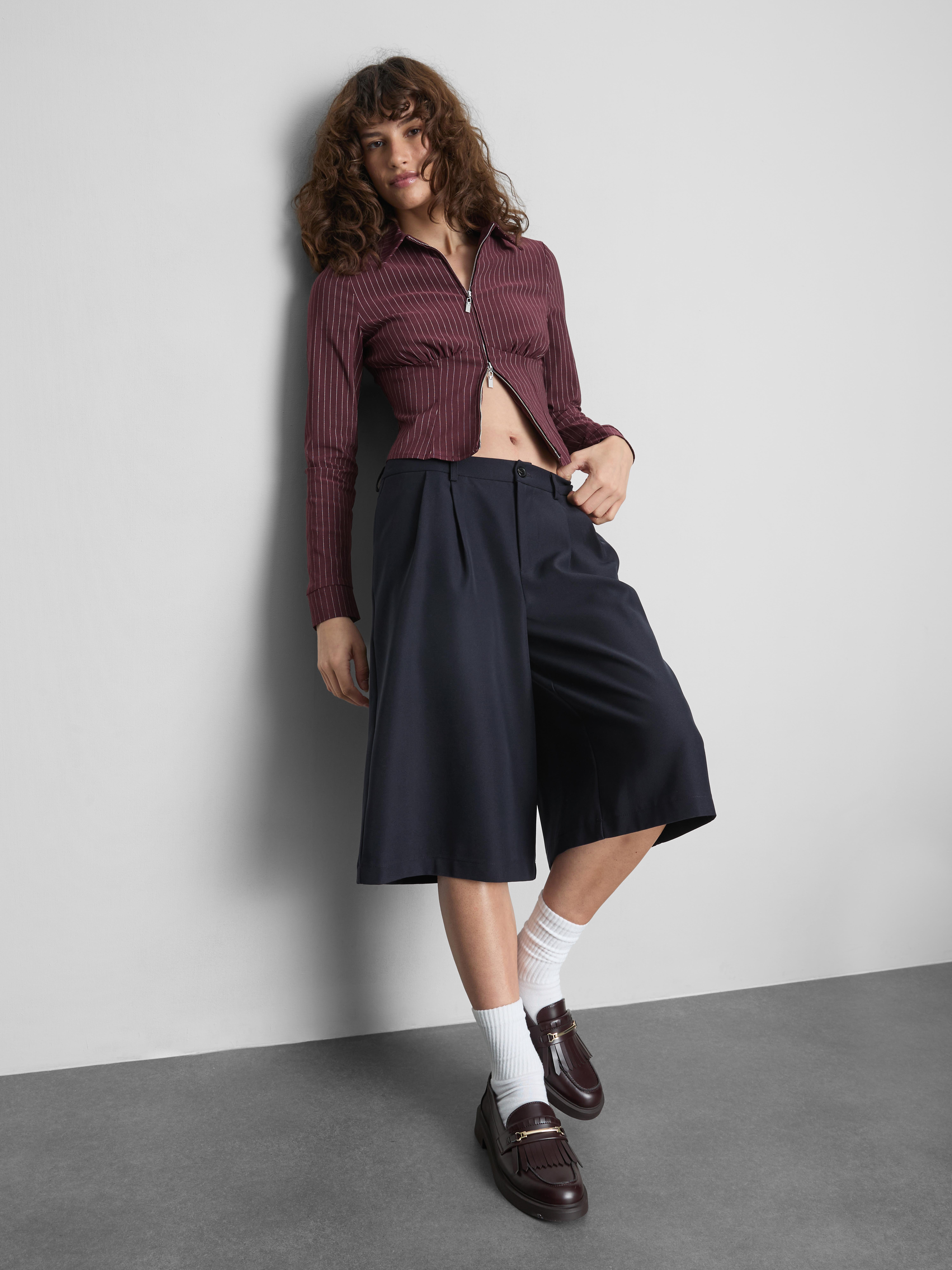 The Primark Scene | Slank gesneden short wijde pijp