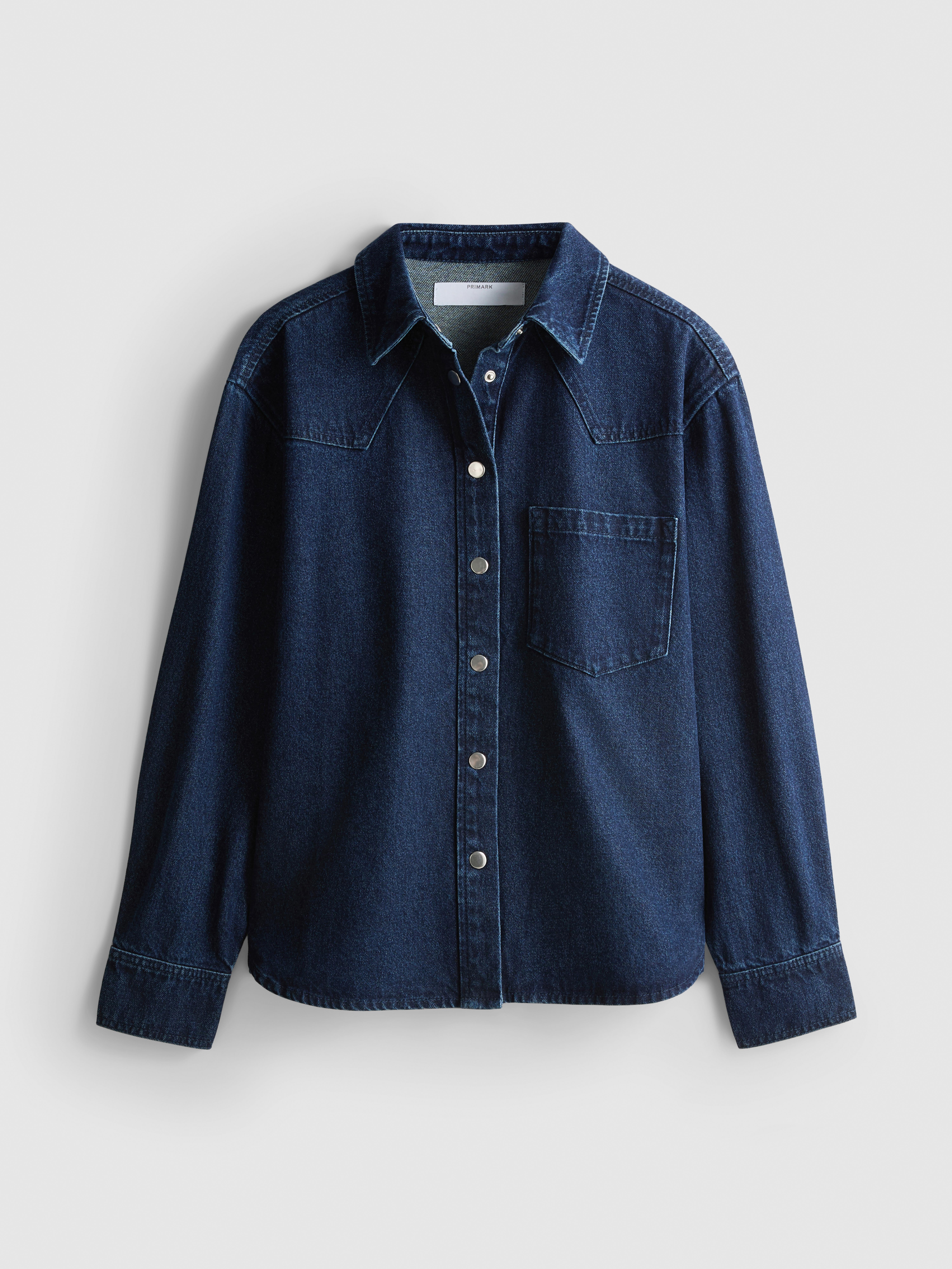 Relaxed Cotton Denim Shirt