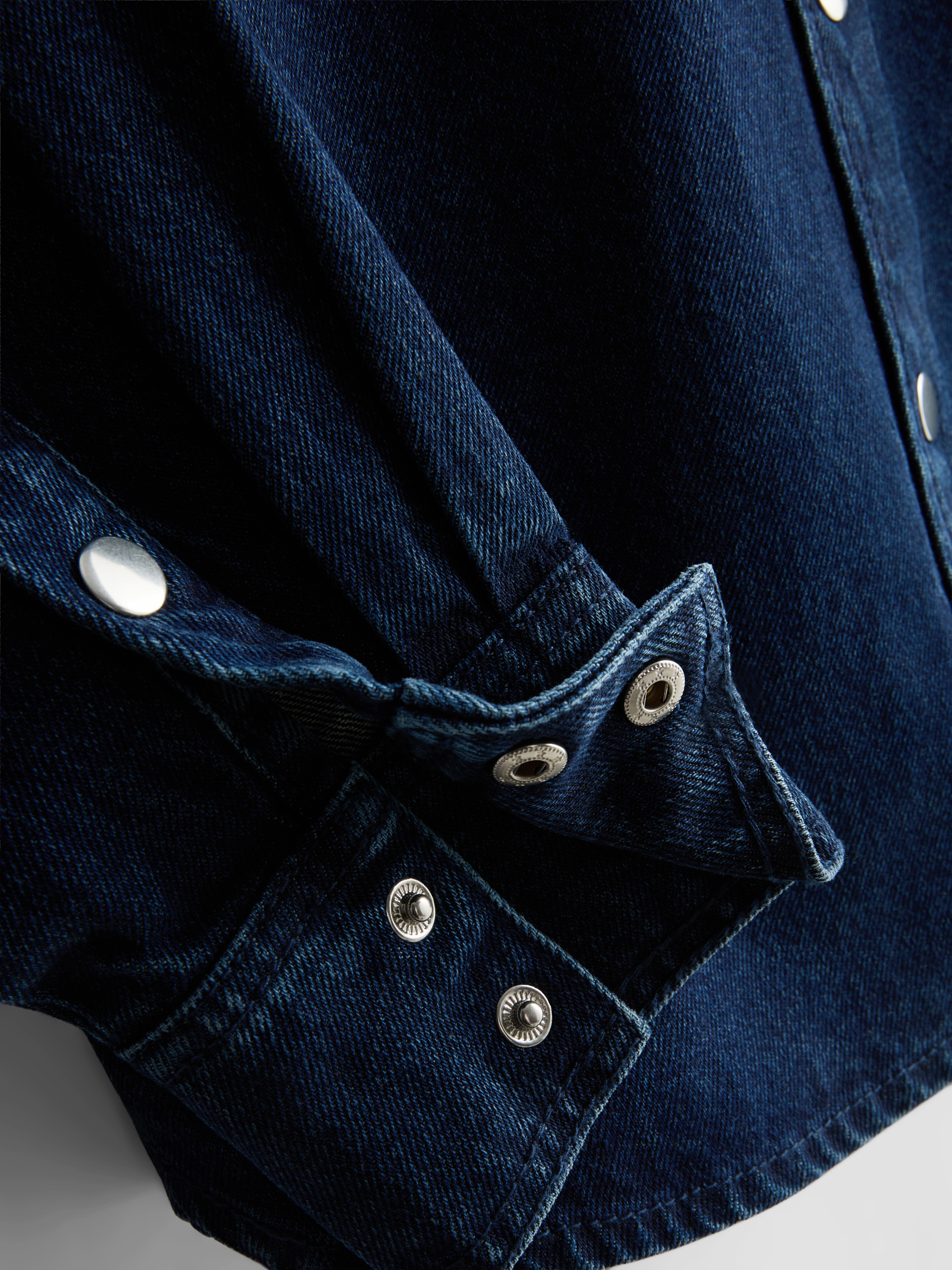 Relaxed Cotton Denim Shirt