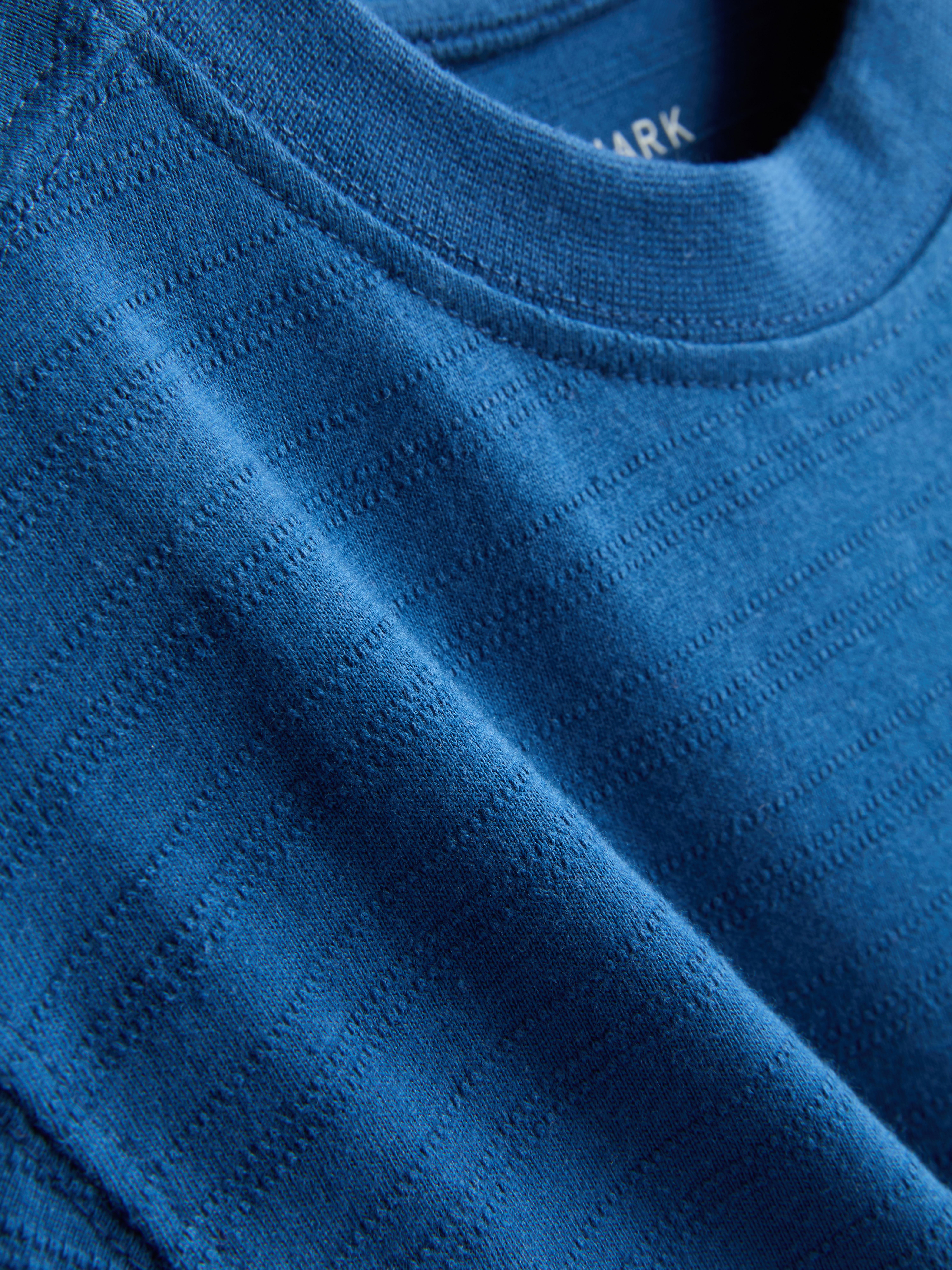 1-9yrs | Pure Cotton Stripe Textured T-Shirt
