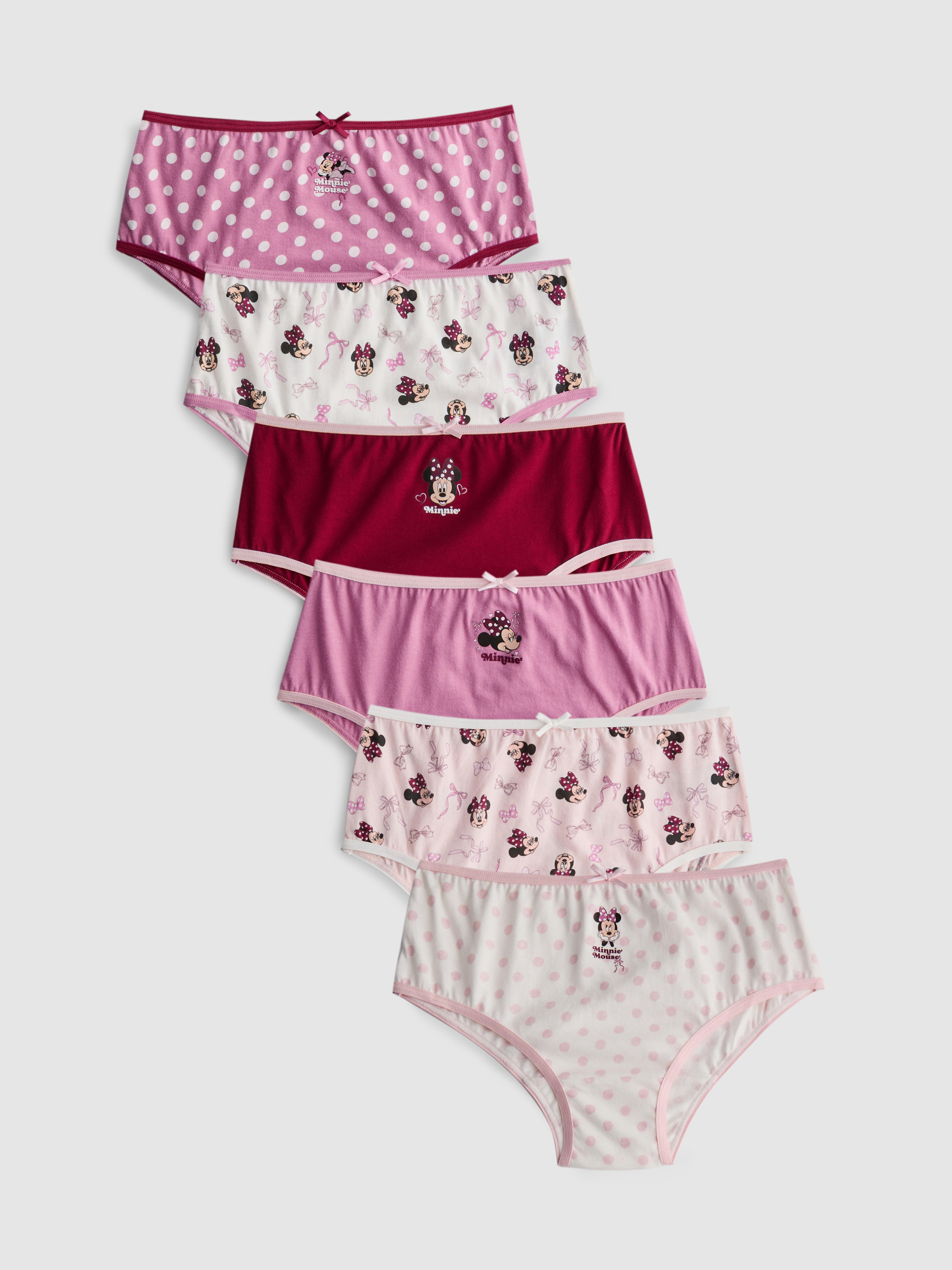 1.5-10yrs | 6pk Disney's Minnie Mouse Briefs