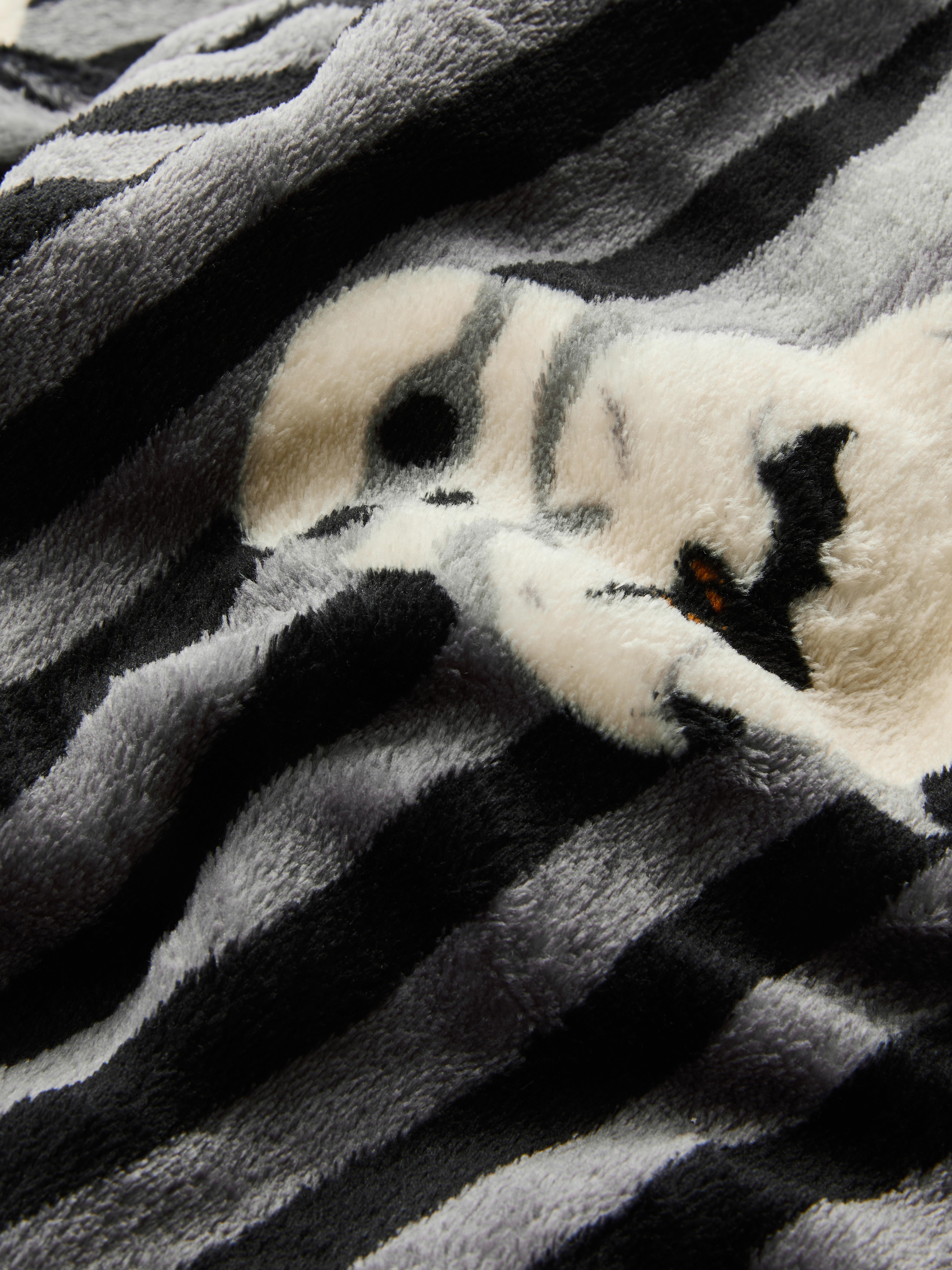 Halloween Ghost Stripe Throw