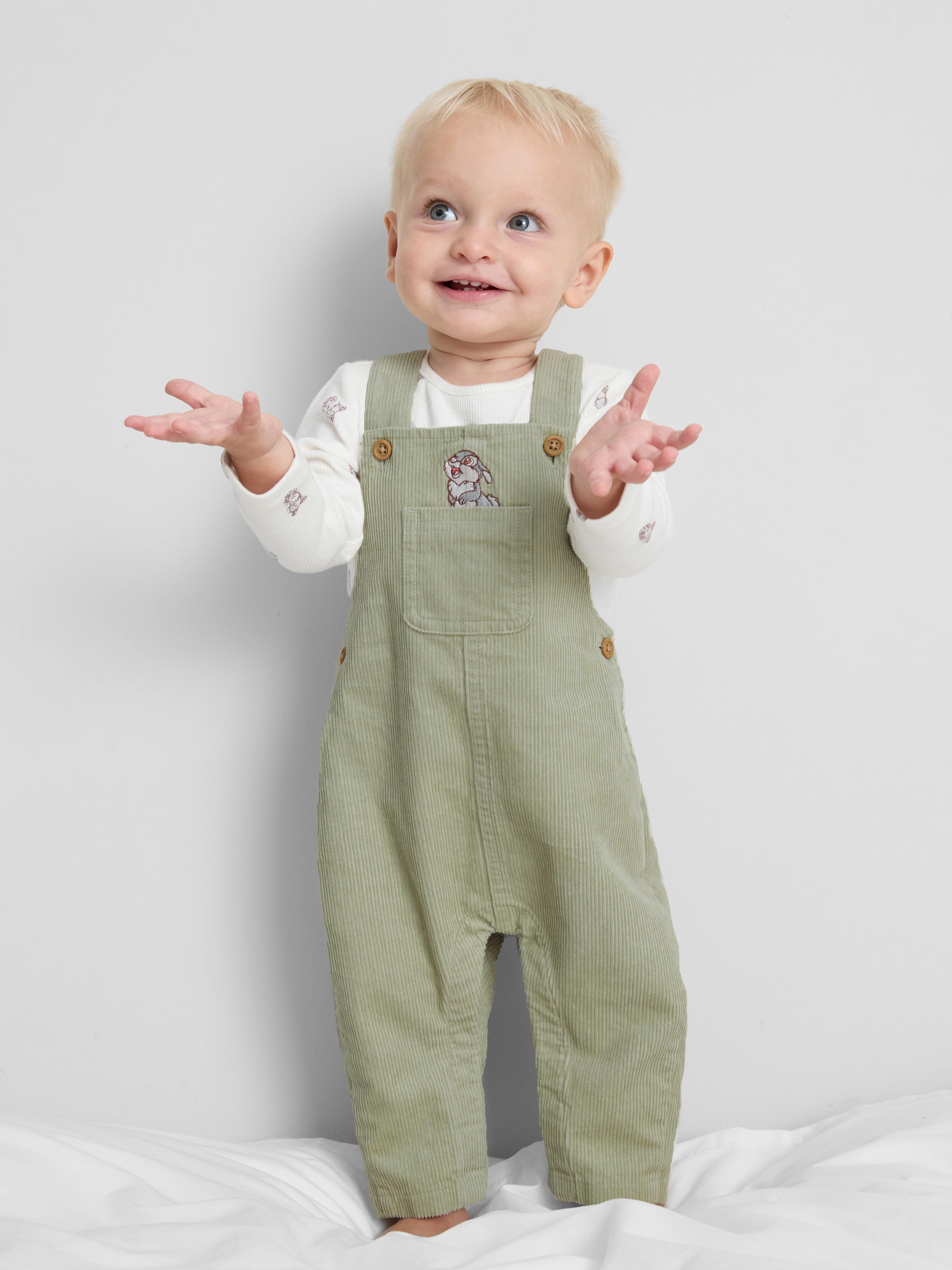 0-18mths | Disney’s Bambi Thumper Bodysuit and Overalls Newborn Set