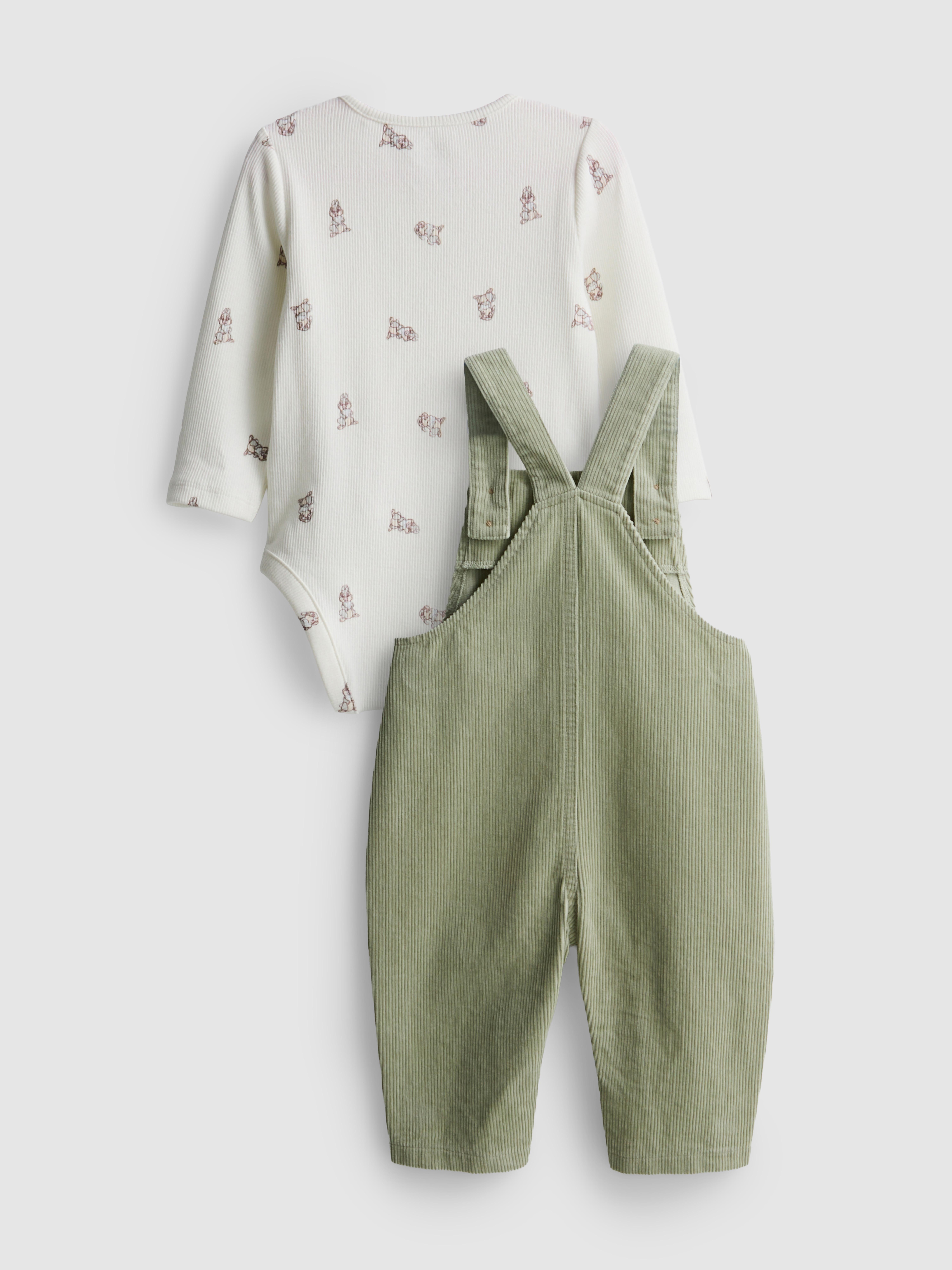 0-18mths | Disney’s Bambi Thumper Bodysuit and Overalls Newborn Set