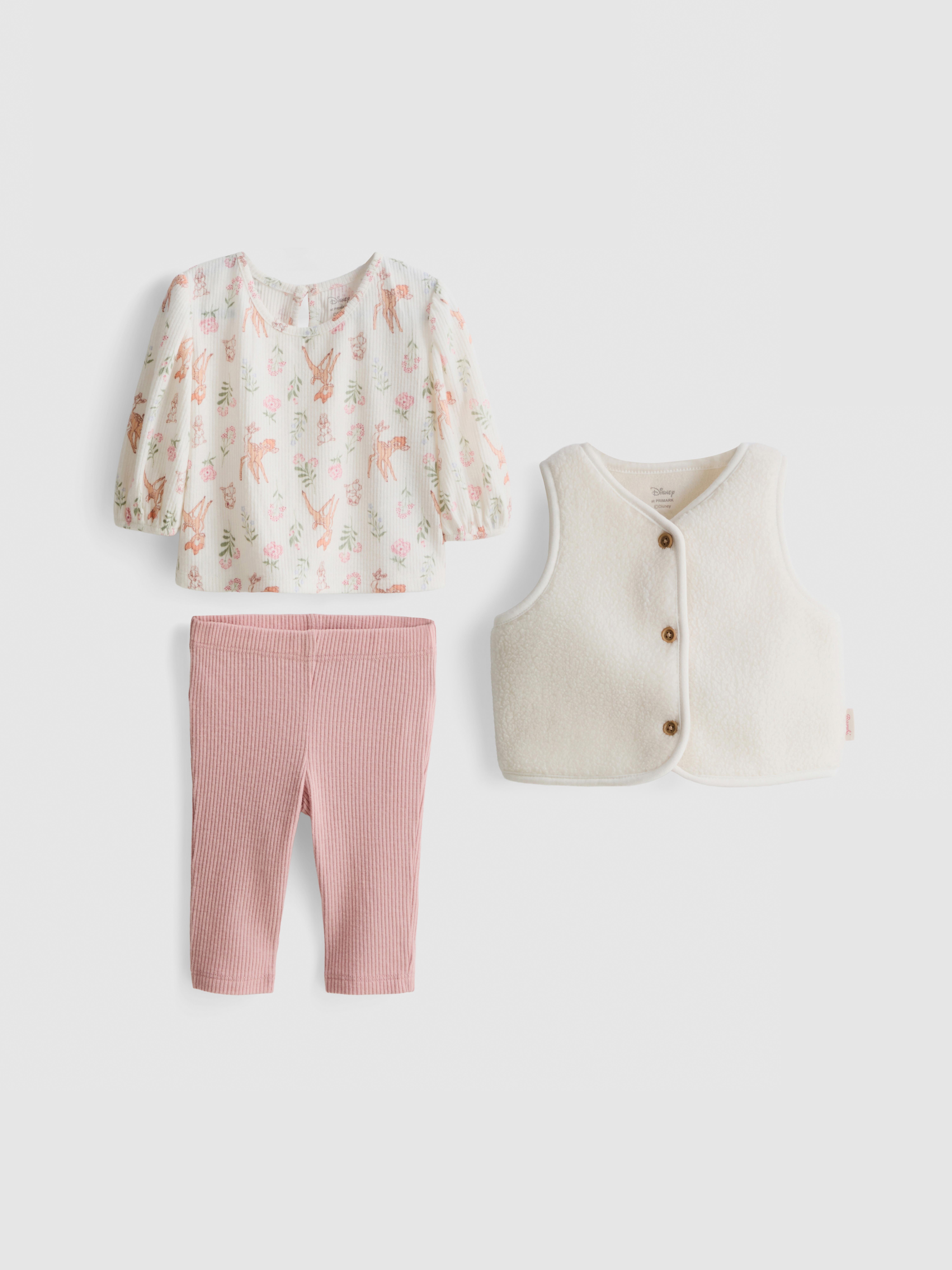 0–18 mois | Veste, chemisier et legging Disney Bambi
