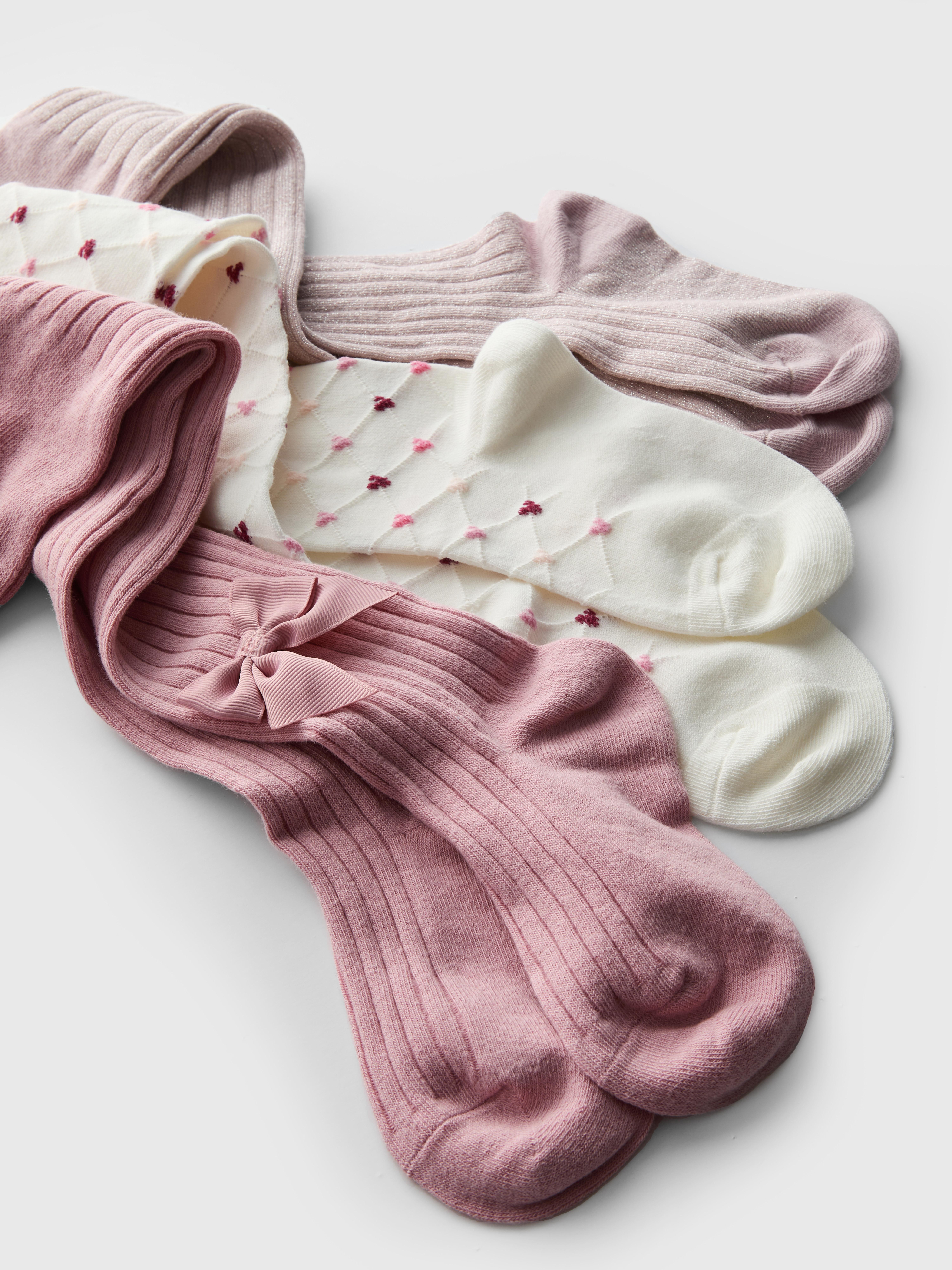1.5-10yrs | 3pk Cotton Rich Ribbed Tights