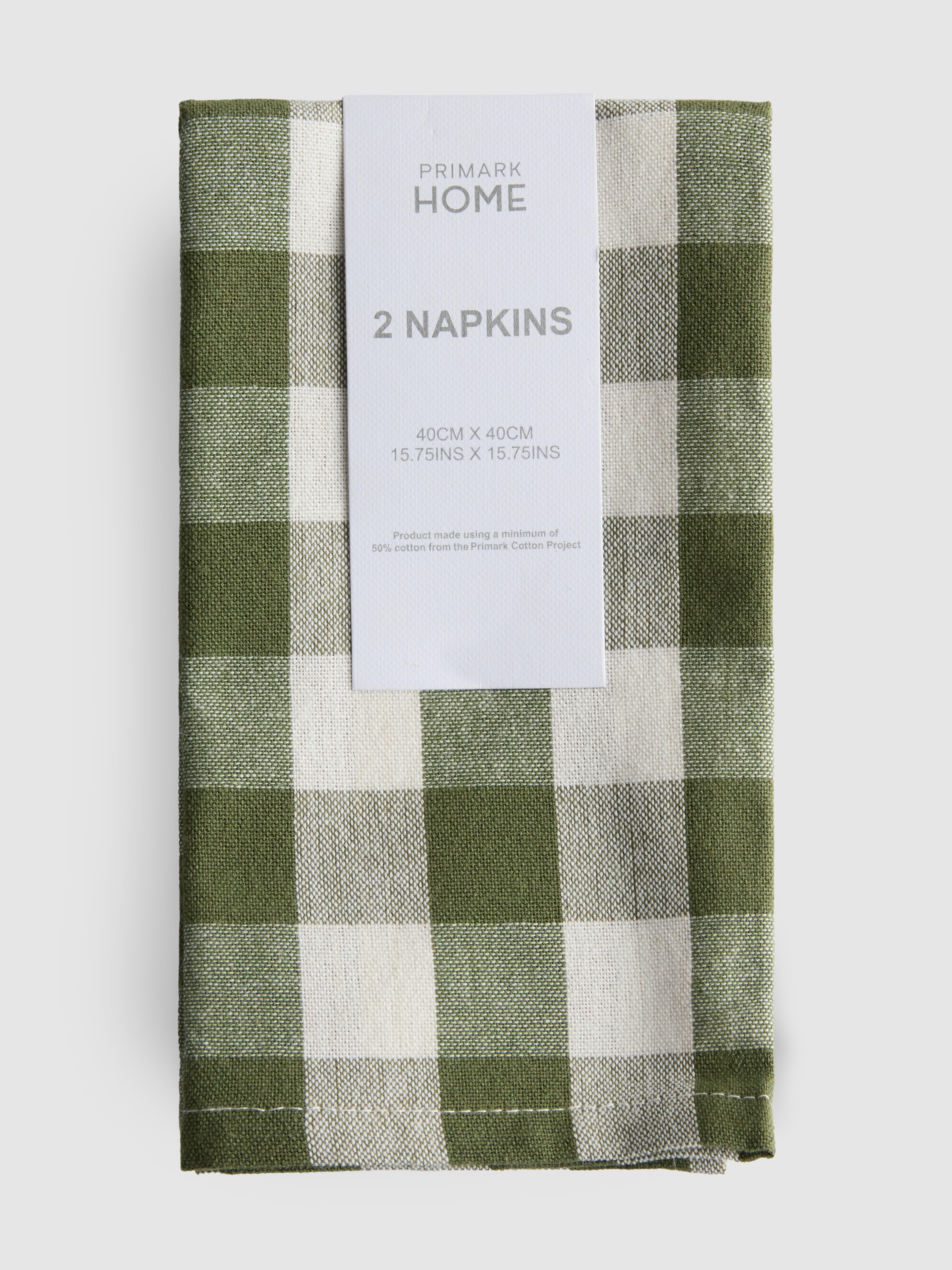 2pk Gingham Napkins
