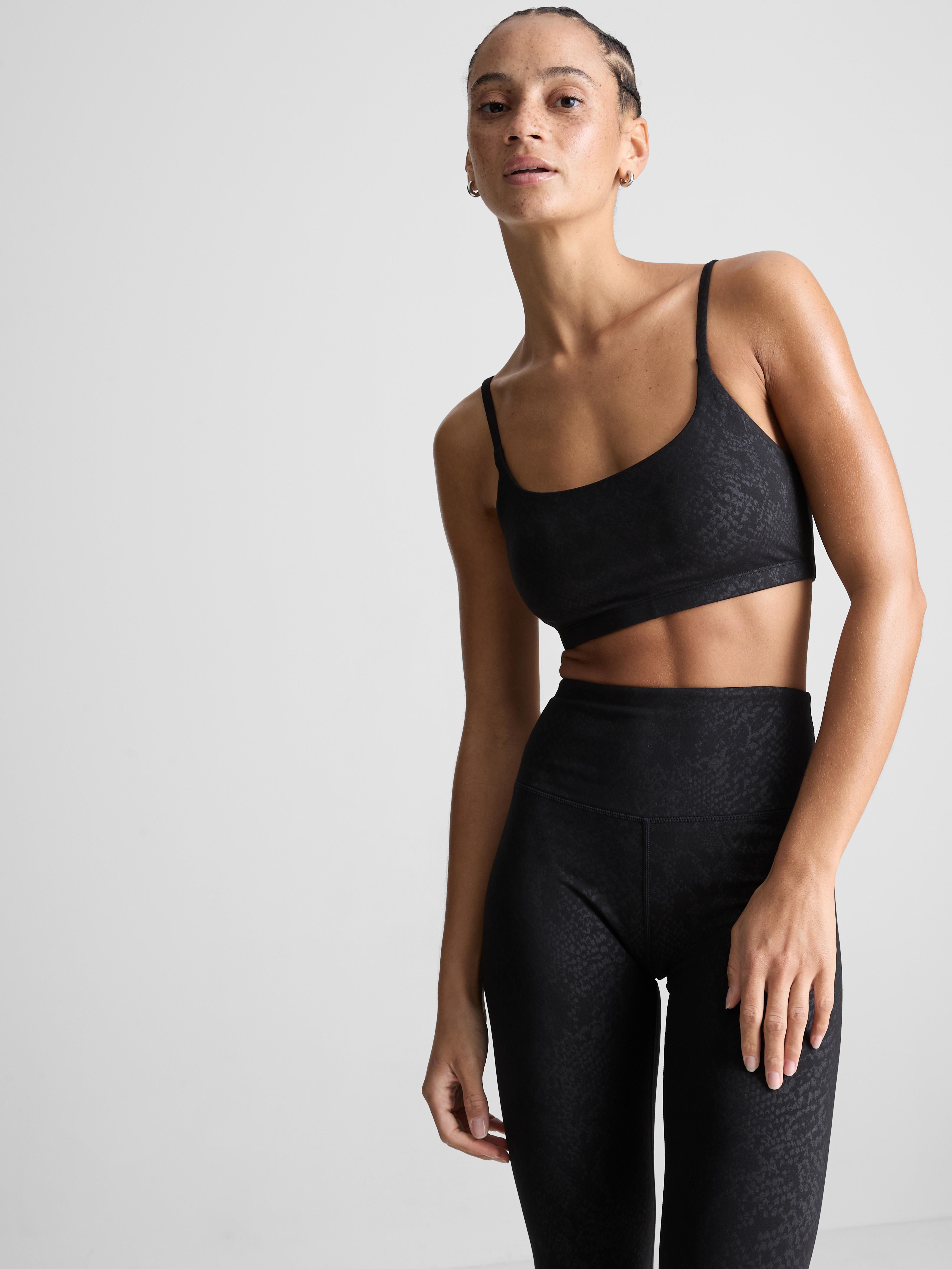 Snake Print Active Crop Top