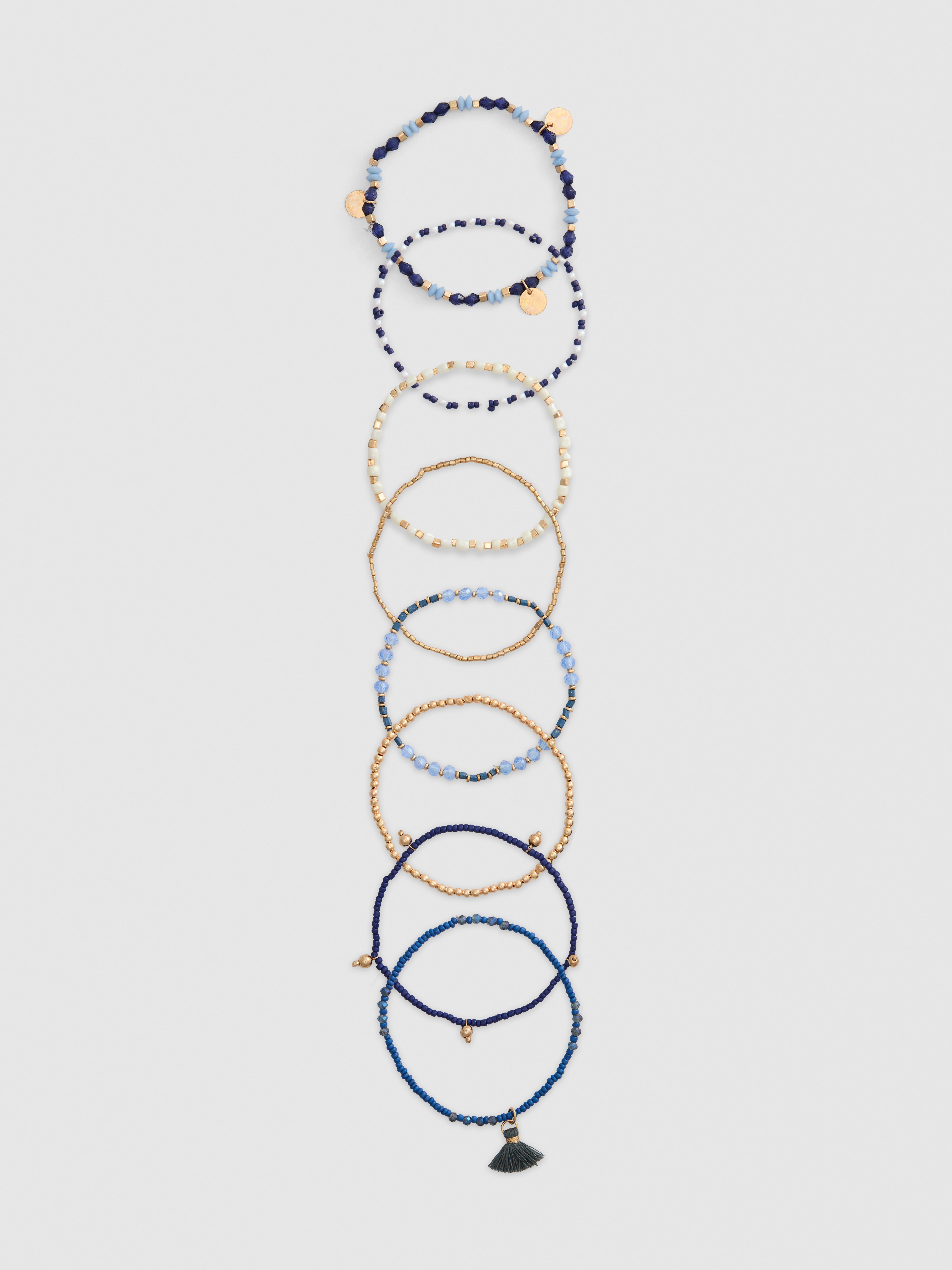 8-Pack Beaded Bracelets