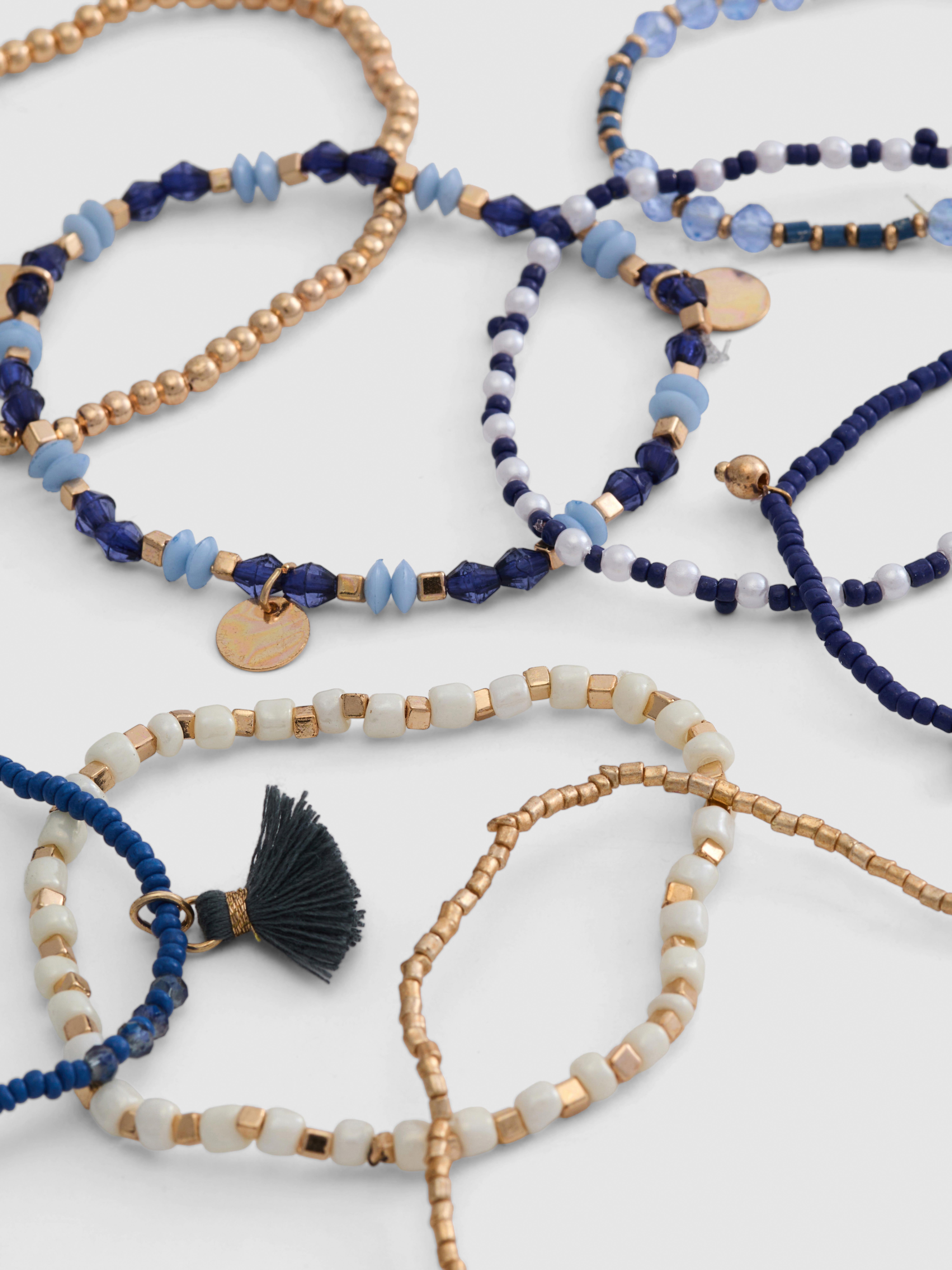 8-Pack Beaded Bracelets