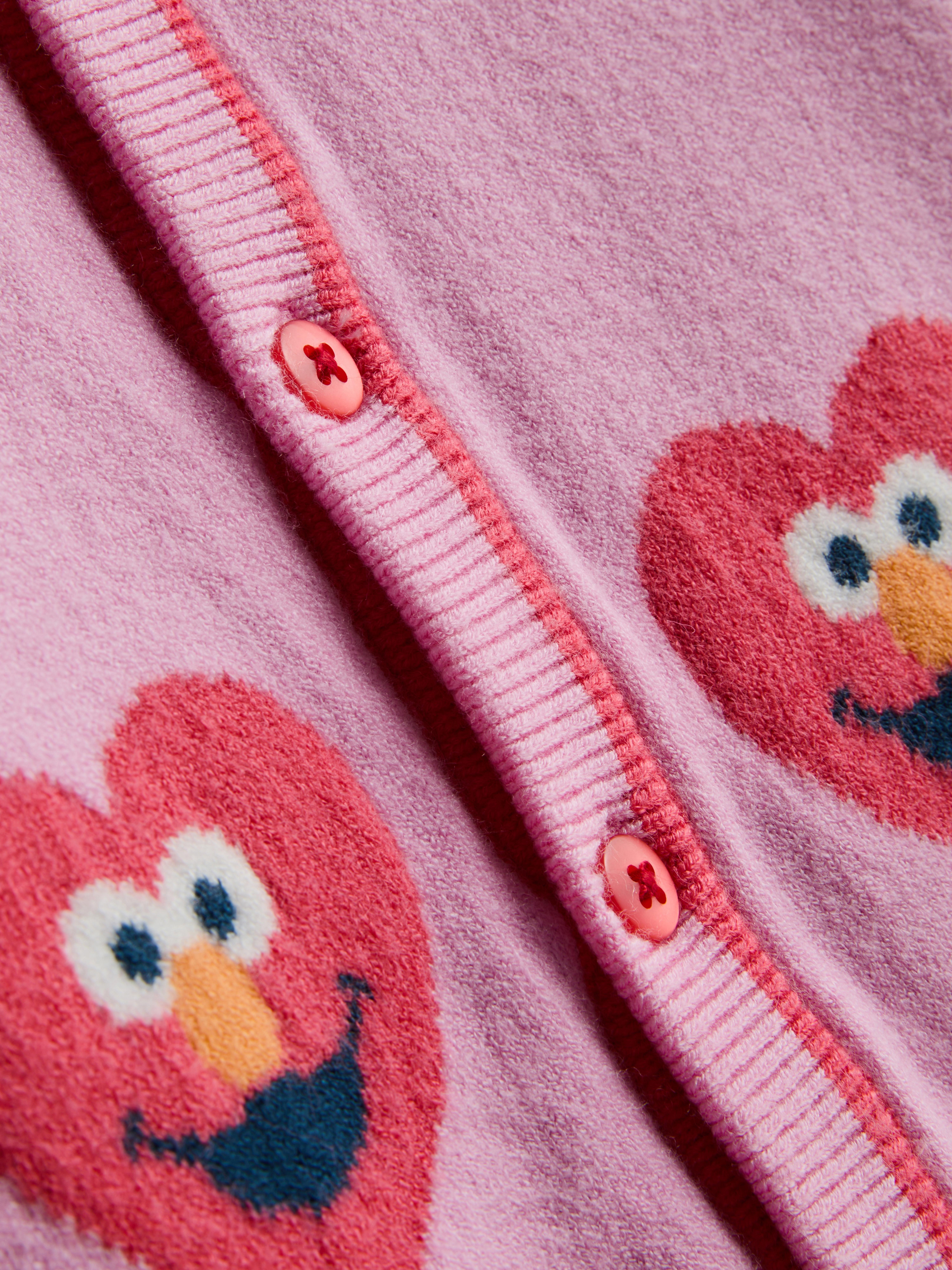 0-18mths | Sesame Street Elmo Heart Knit Cardigan