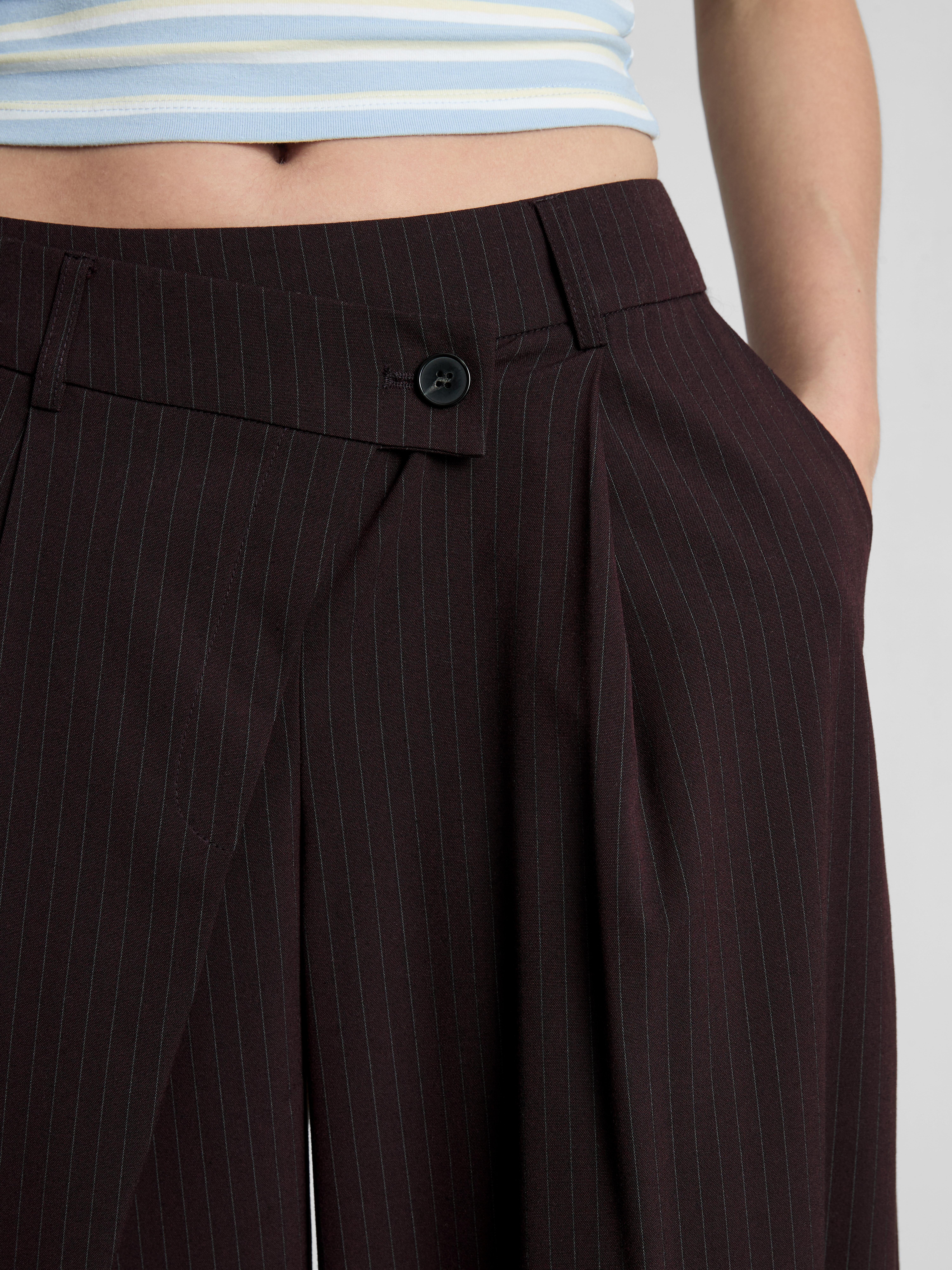 The Primark Scene | Pinstripe Asymmetrical-Waistband Pants