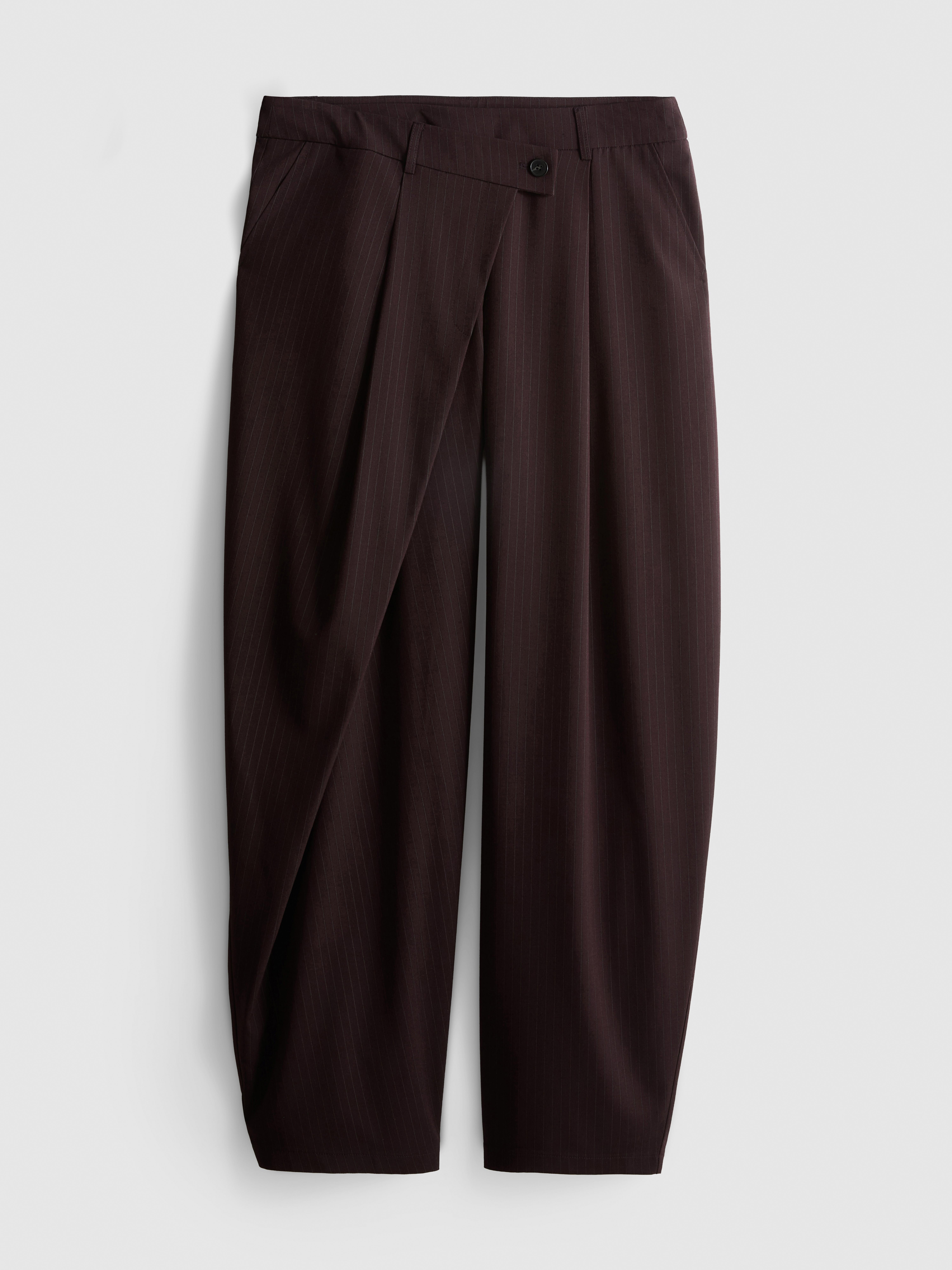 The Primark Scene | Pinstripe Asymmetrical-Waistband Pants