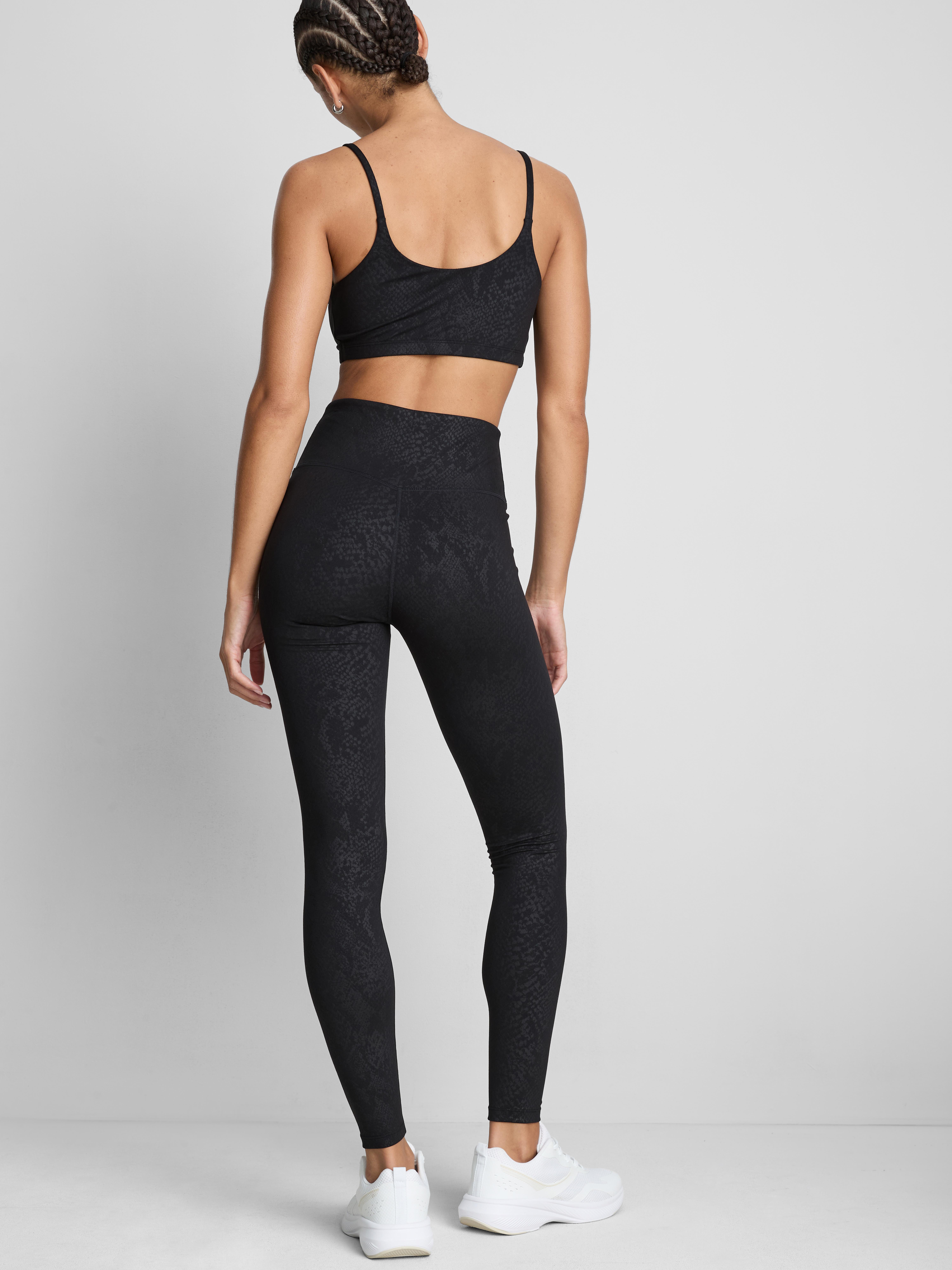 High-Waisted Snake Print Active Leggings